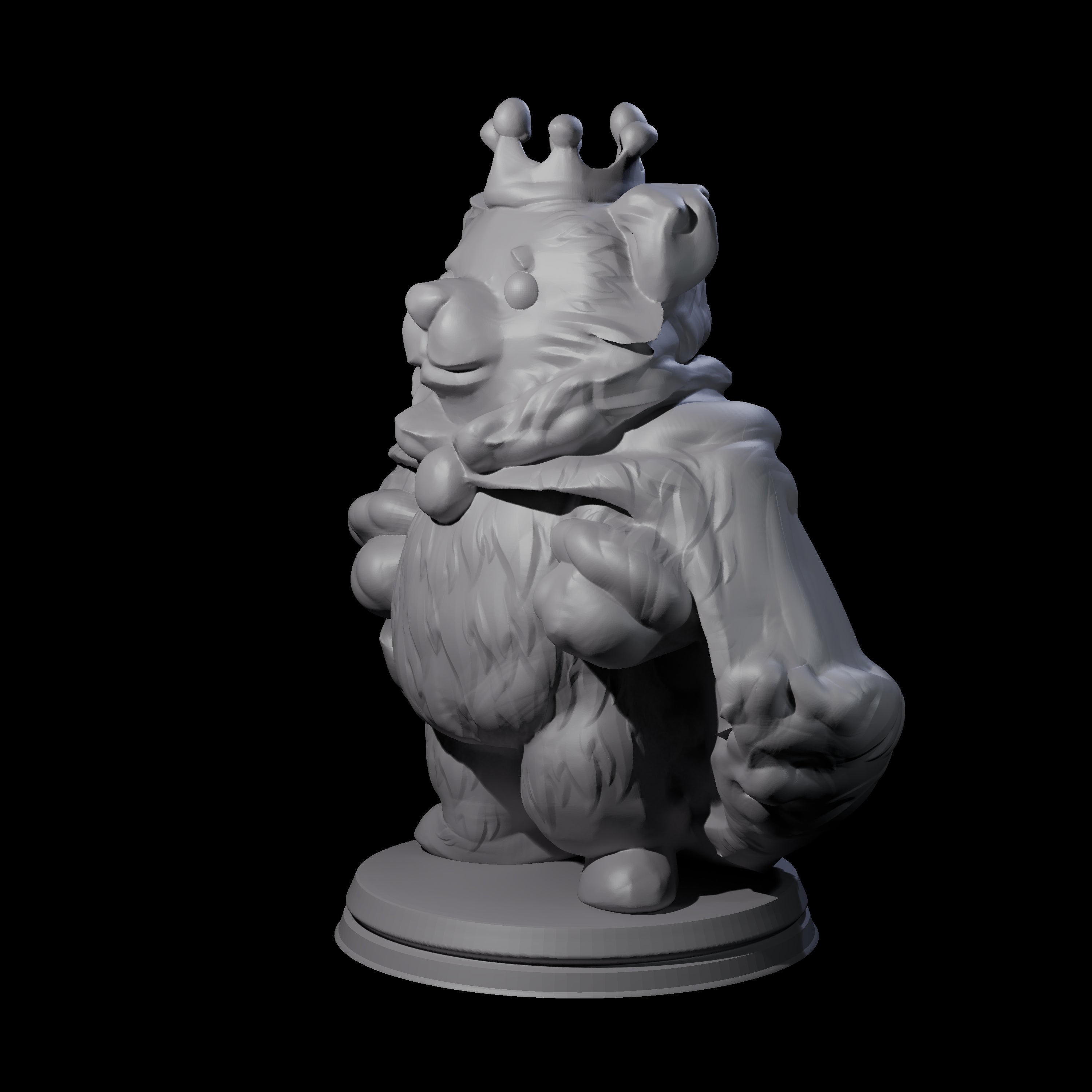 Cute Woodland Ursine D Miniature for Dungeons and Dragons, Pathfinder or other TTRPGs