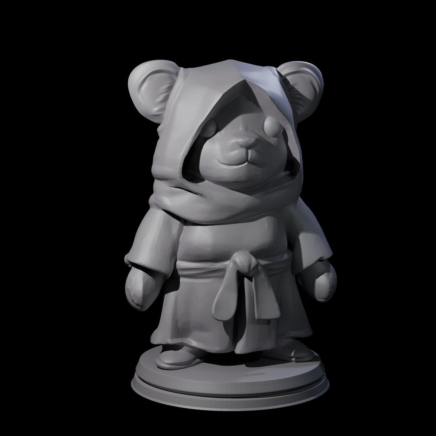 Cute Woodland Ursine E Miniature for Dungeons and Dragons, Pathfinder or other TTRPGs
