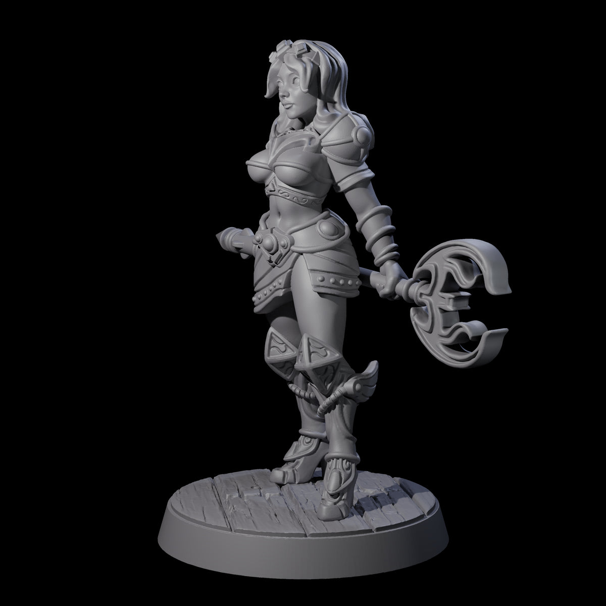 Cutesy Cleric Miniature for Dungeons and Dragons, Pathfinder or other TTRPGs