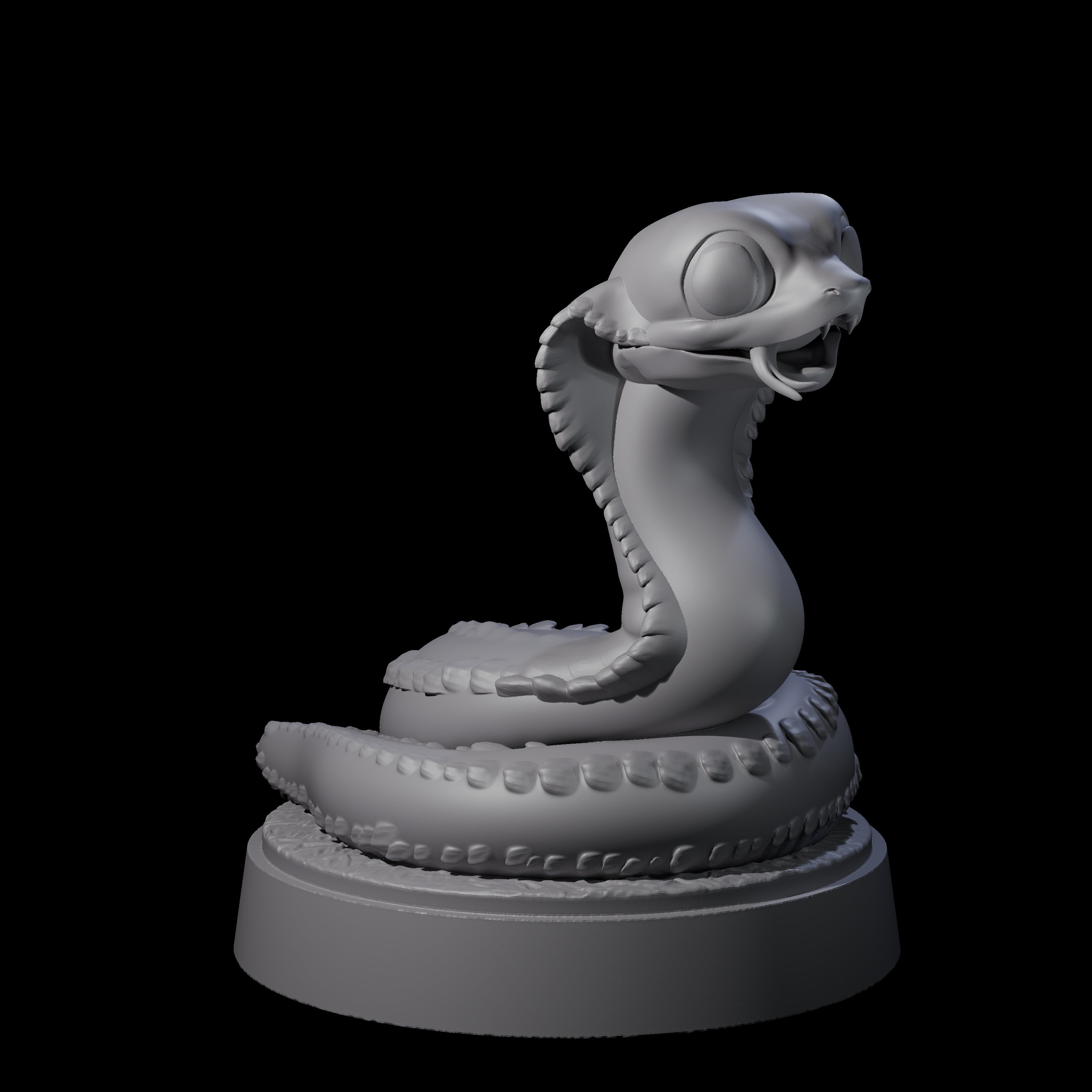 Cutsy Baby Snake Miniature for Dungeons and Dragons, Pathfinder or other TTRPGs