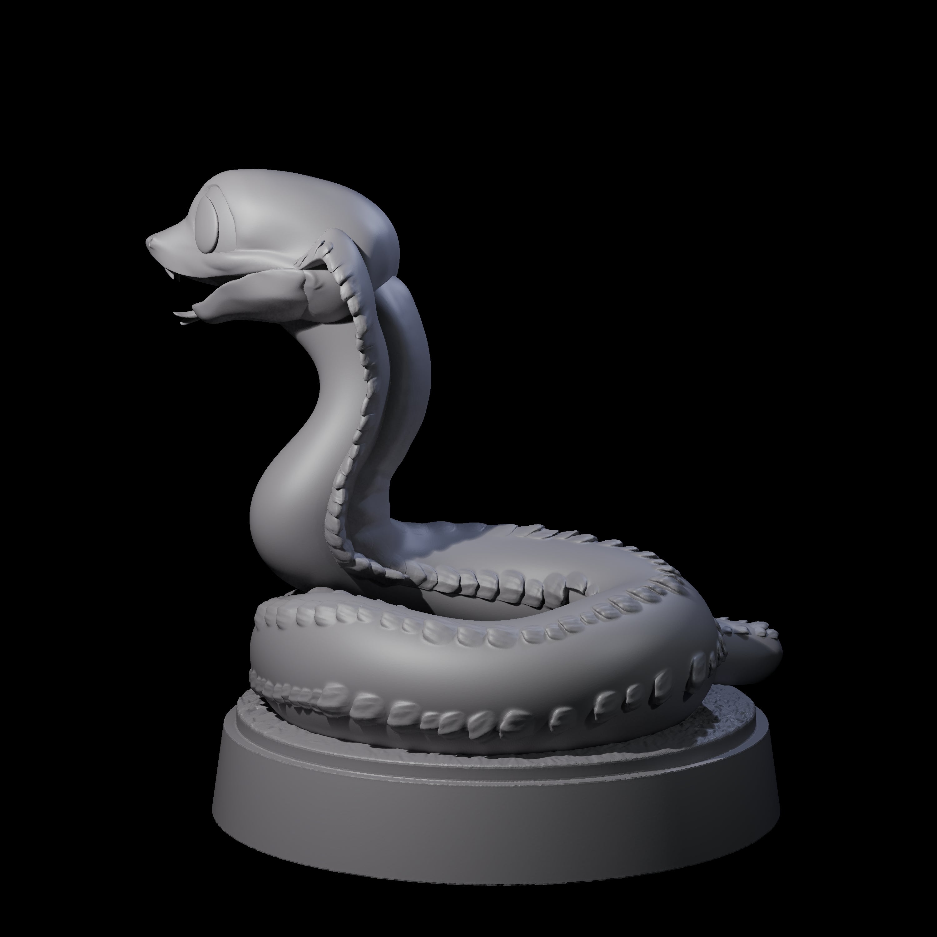 Cutsy Baby Snake Miniature for Dungeons and Dragons, Pathfinder or other TTRPGs