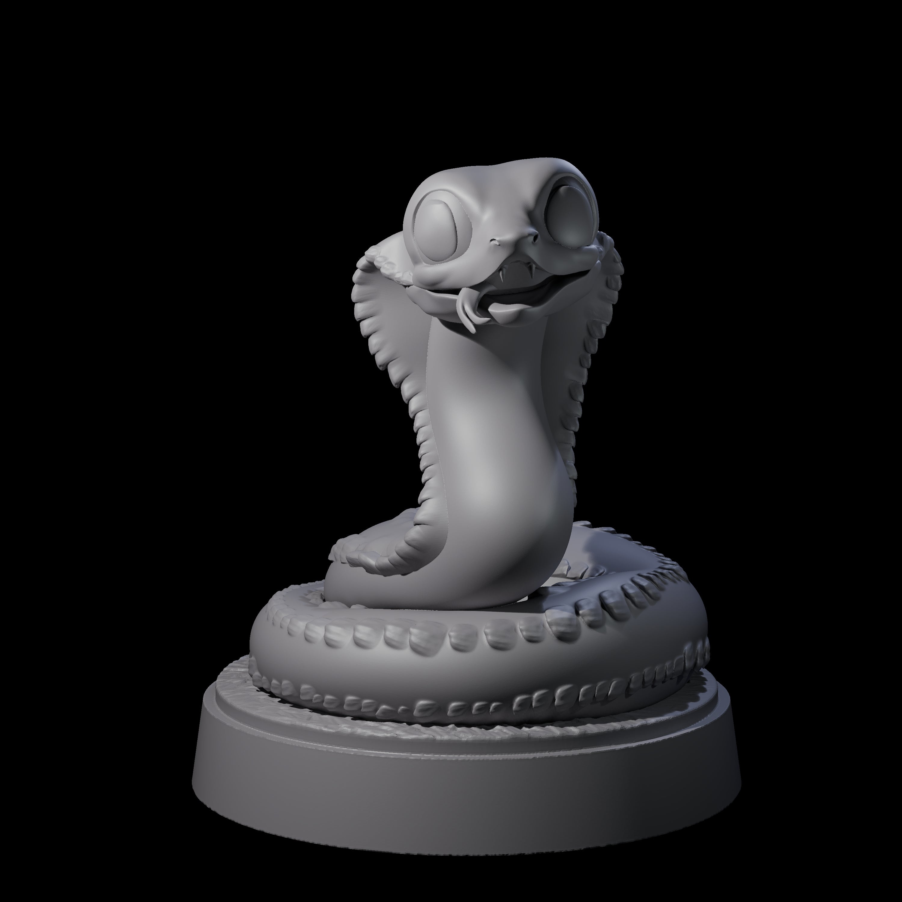 Cutsy Baby Snake Miniature for Dungeons and Dragons, Pathfinder or other TTRPGs
