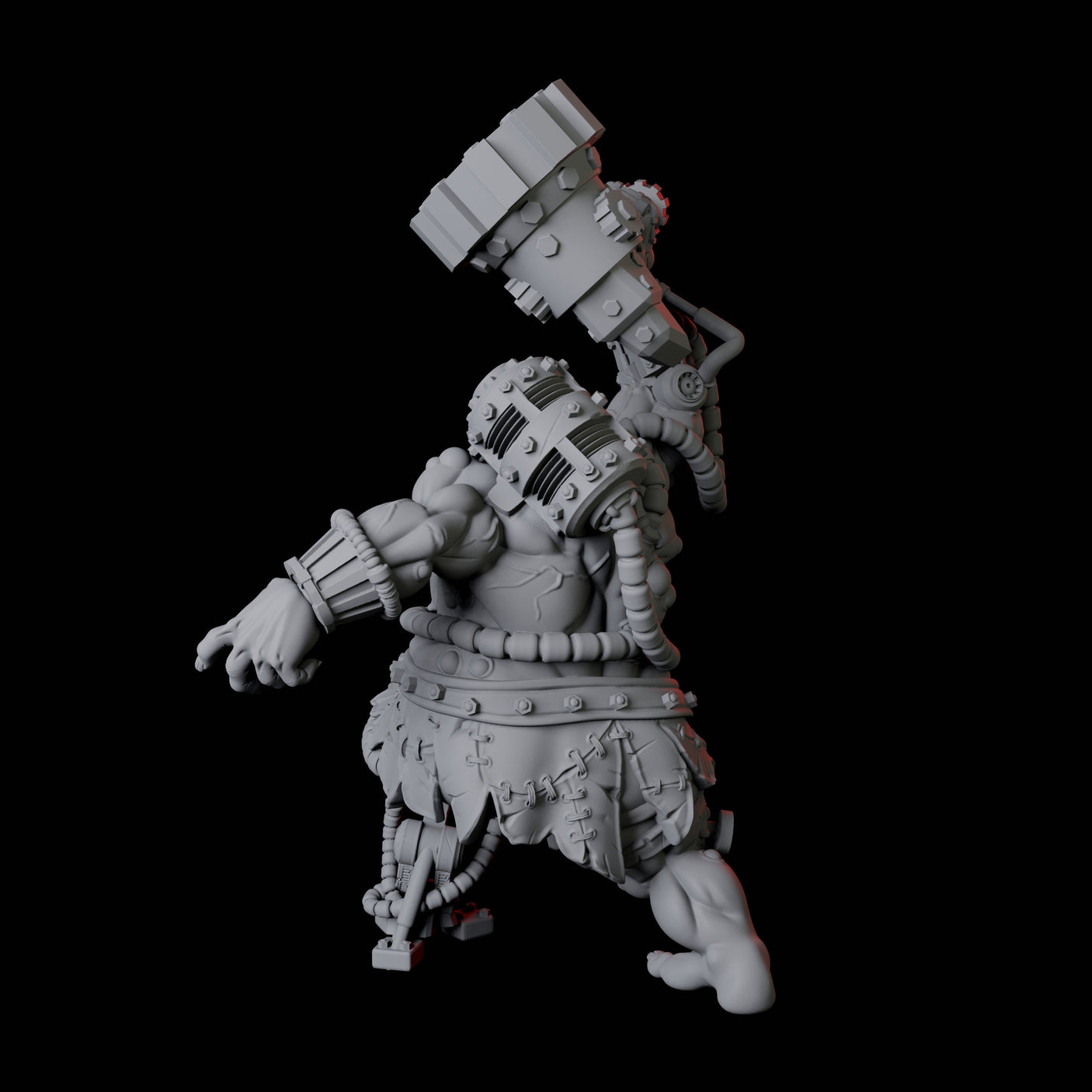 Cyborg Abomination Miniature for Dungeons and Dragons, Pathfinder or other TTRPGs