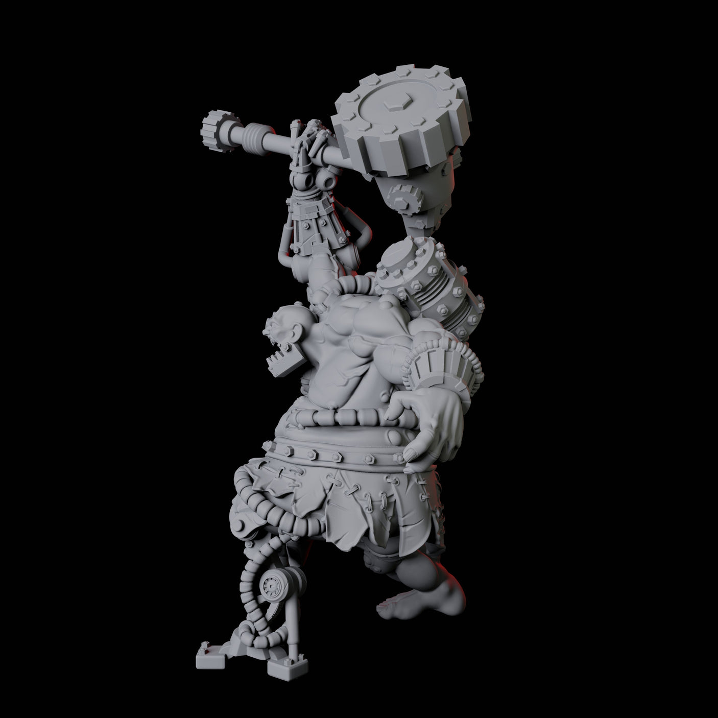 Cyborg Abomination Miniature for Dungeons and Dragons, Pathfinder or other TTRPGs