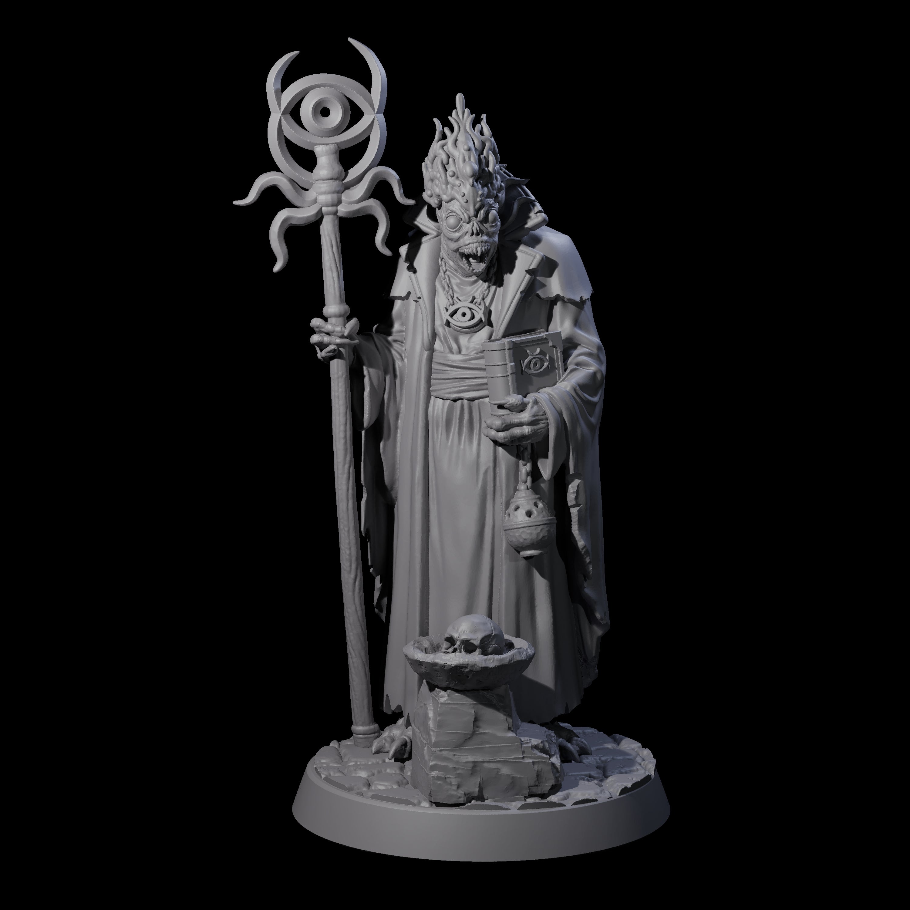 Dagon Worshipping Deep One Priest Miniature for Dungeons and Dragons, Pathfinder or other TTRPGs