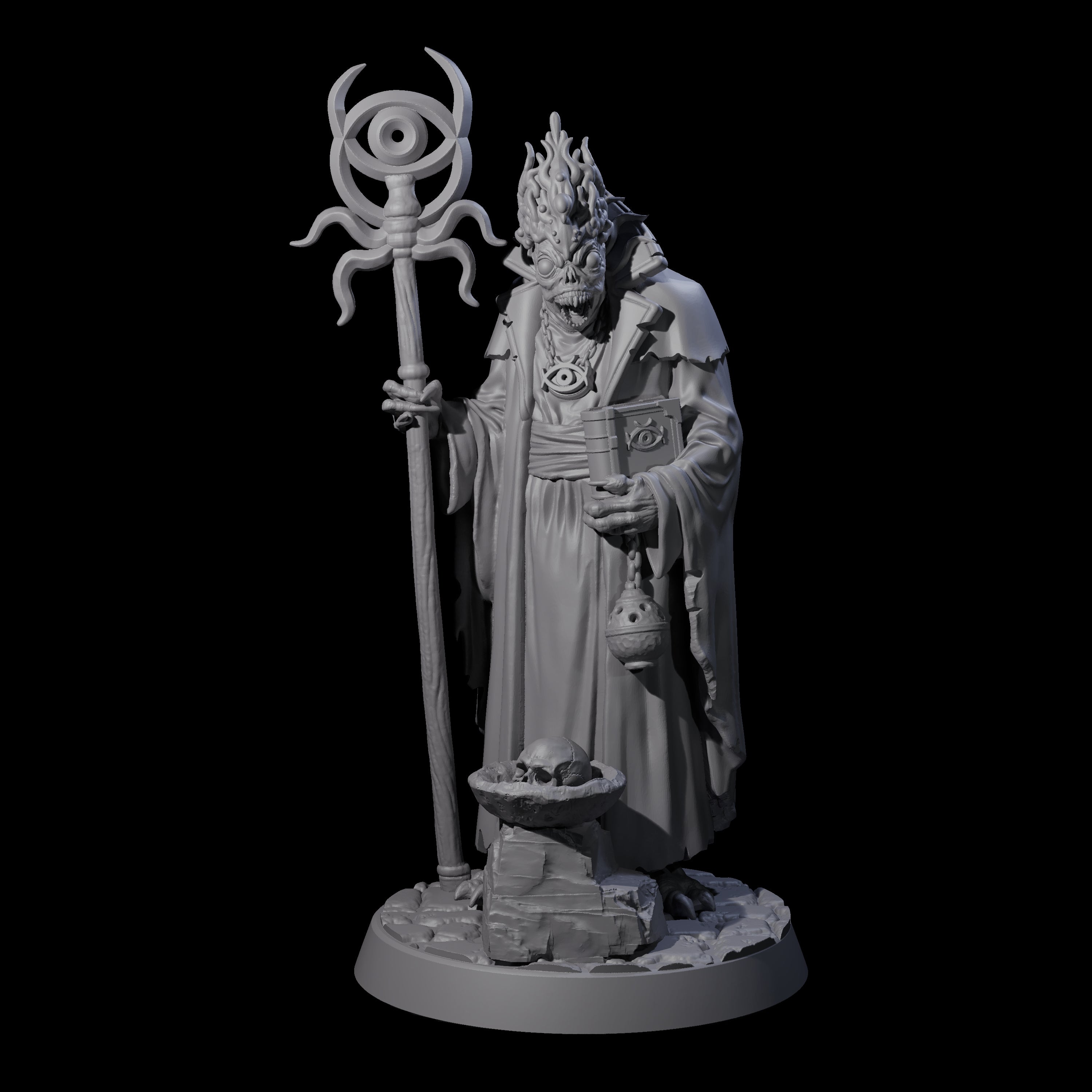 Dagon Worshipping Deep One Priest Miniature for Dungeons and Dragons, Pathfinder or other TTRPGs