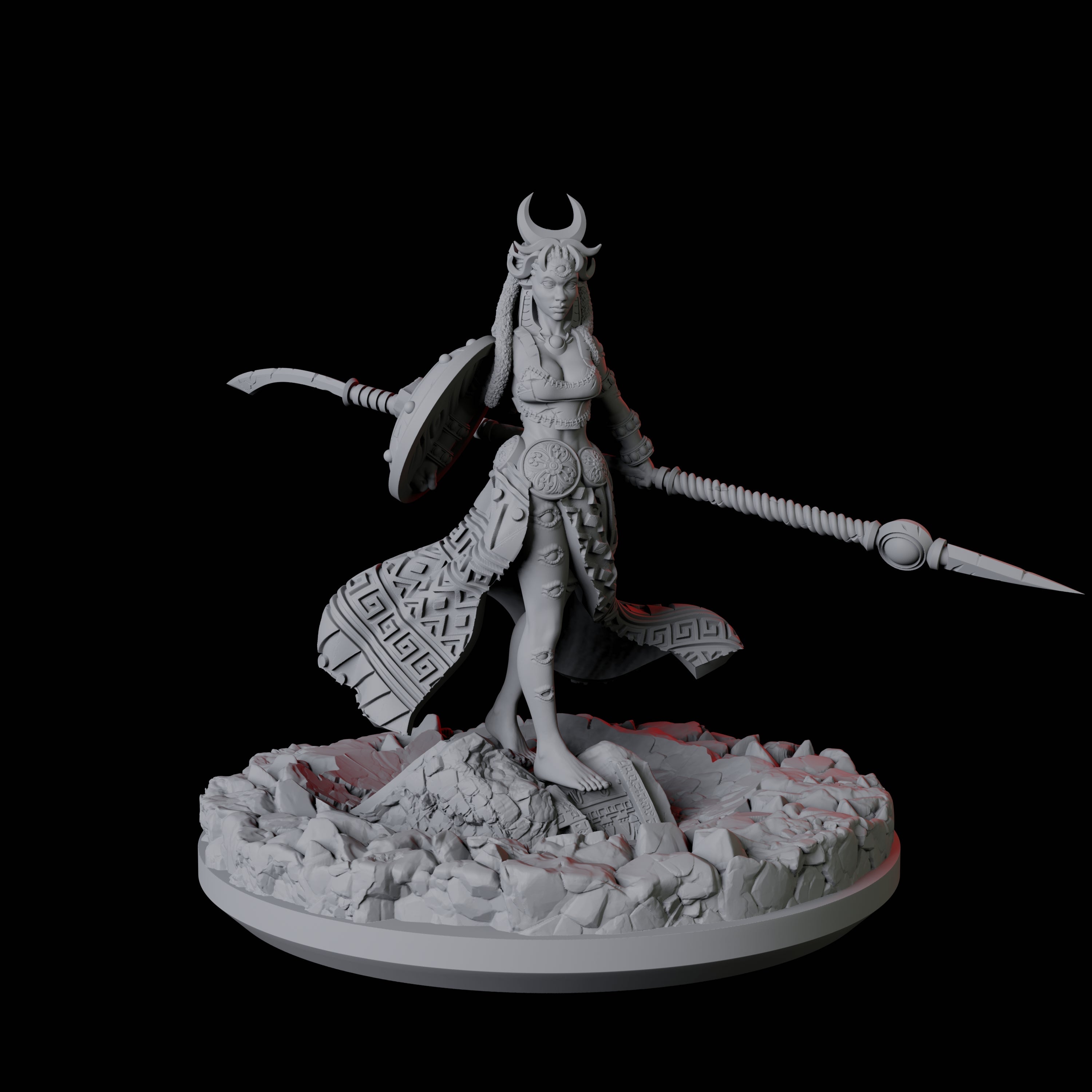 Dalikamata, God of Eyes Miniature for Dungeons and Dragons, Pathfinder or other TTRPGs