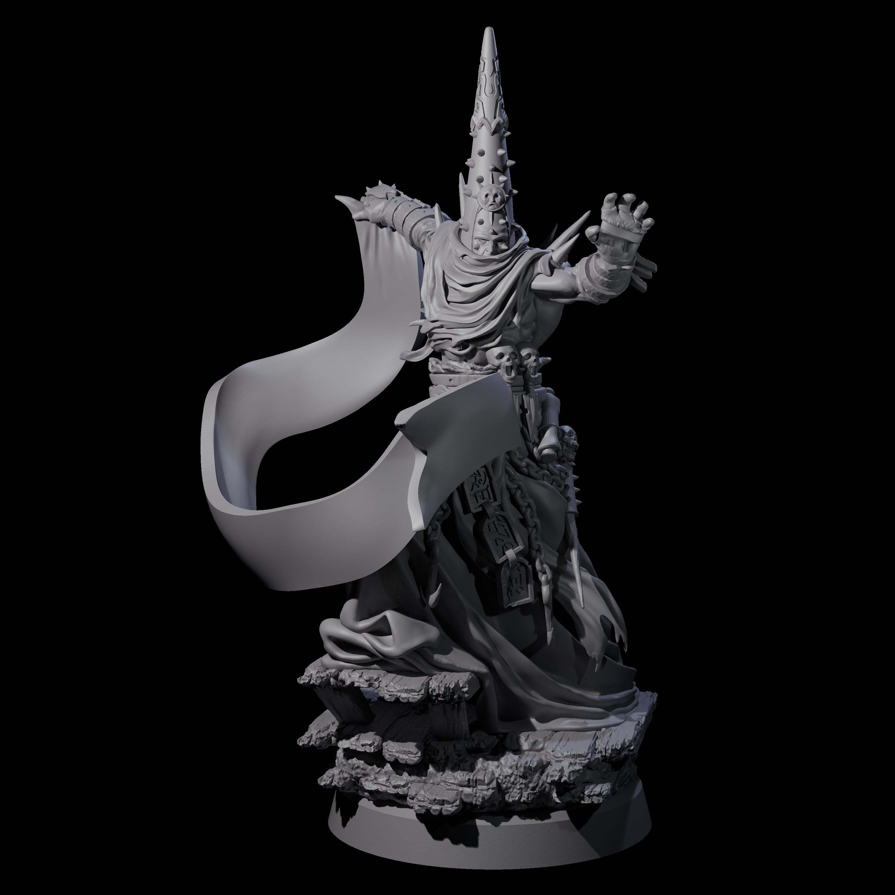 Dancing Warlock of the Fiend Miniature for Dungeons and Dragons, Pathfinder or other TTRPGs