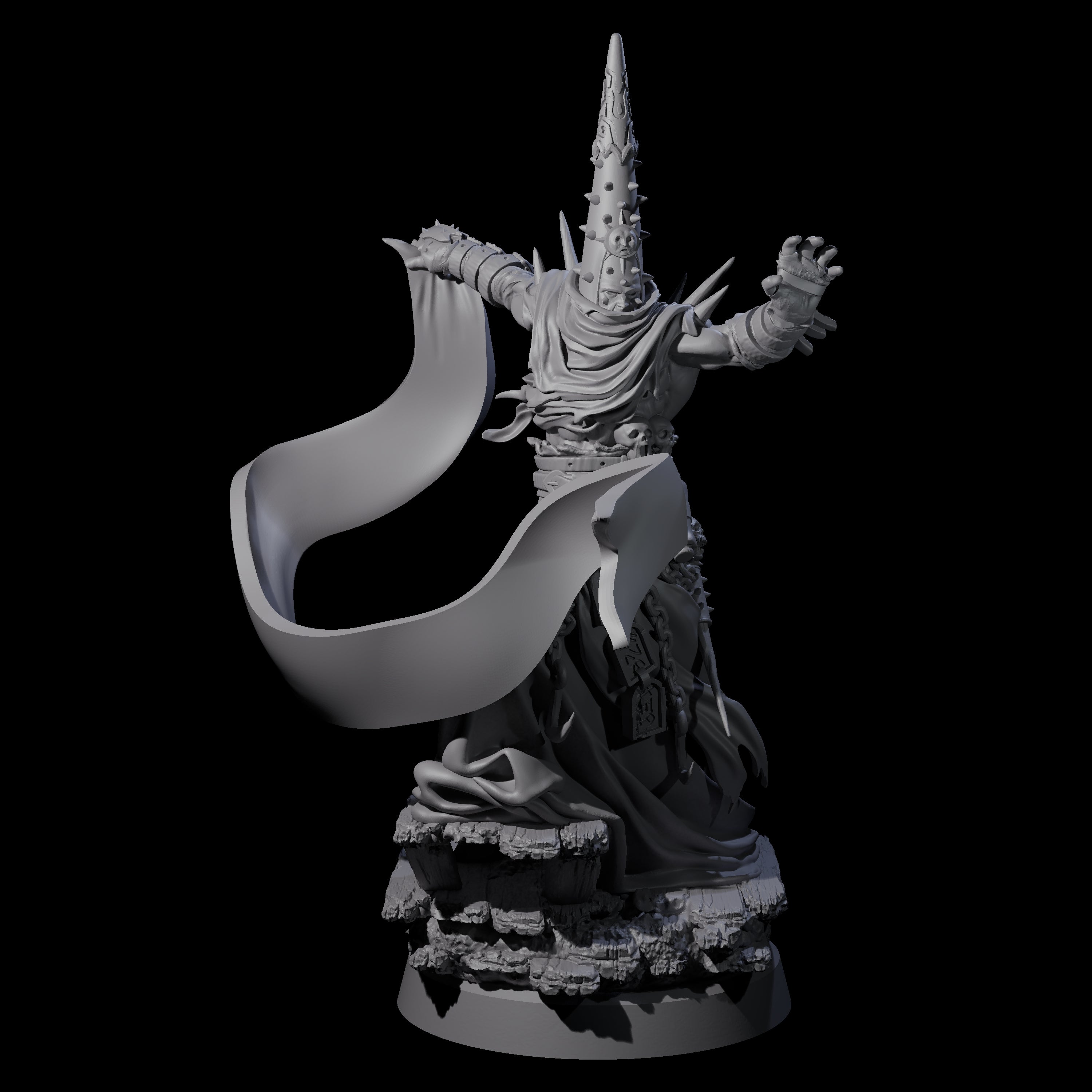 Dancing Warlock of the Fiend Miniature for Dungeons and Dragons, Pathfinder or other TTRPGs