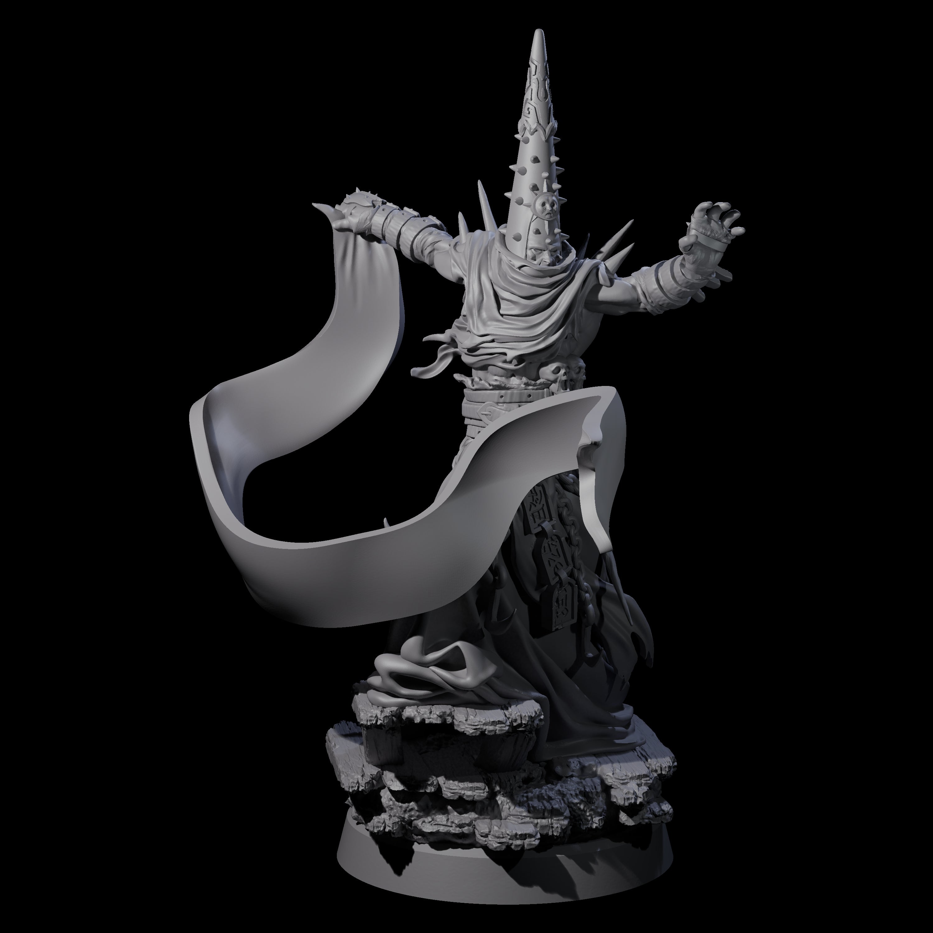 Dancing Warlock of the Fiend Miniature for Dungeons and Dragons, Pathfinder or other TTRPGs