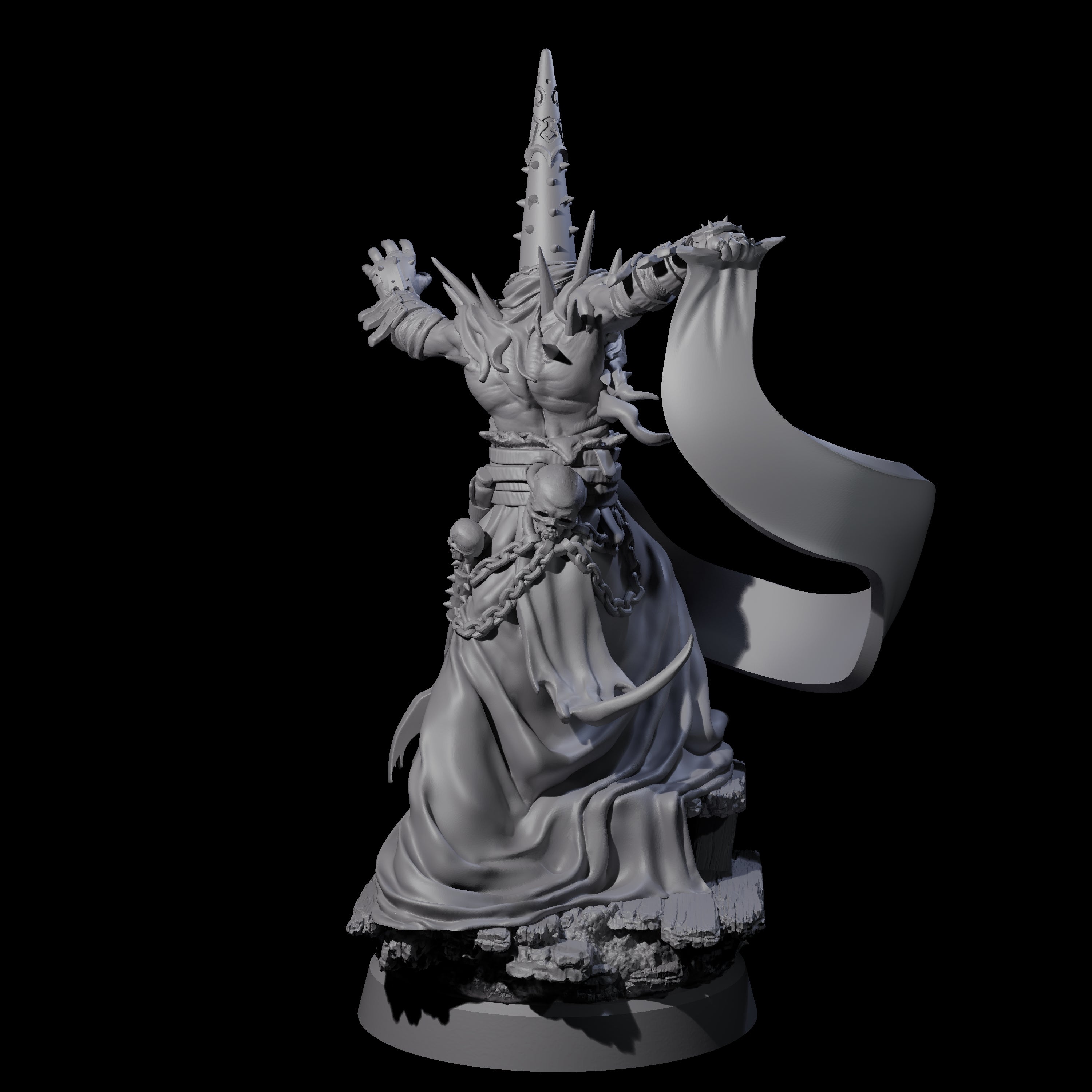 Dancing Warlock of the Fiend Miniature for Dungeons and Dragons, Pathfinder or other TTRPGs