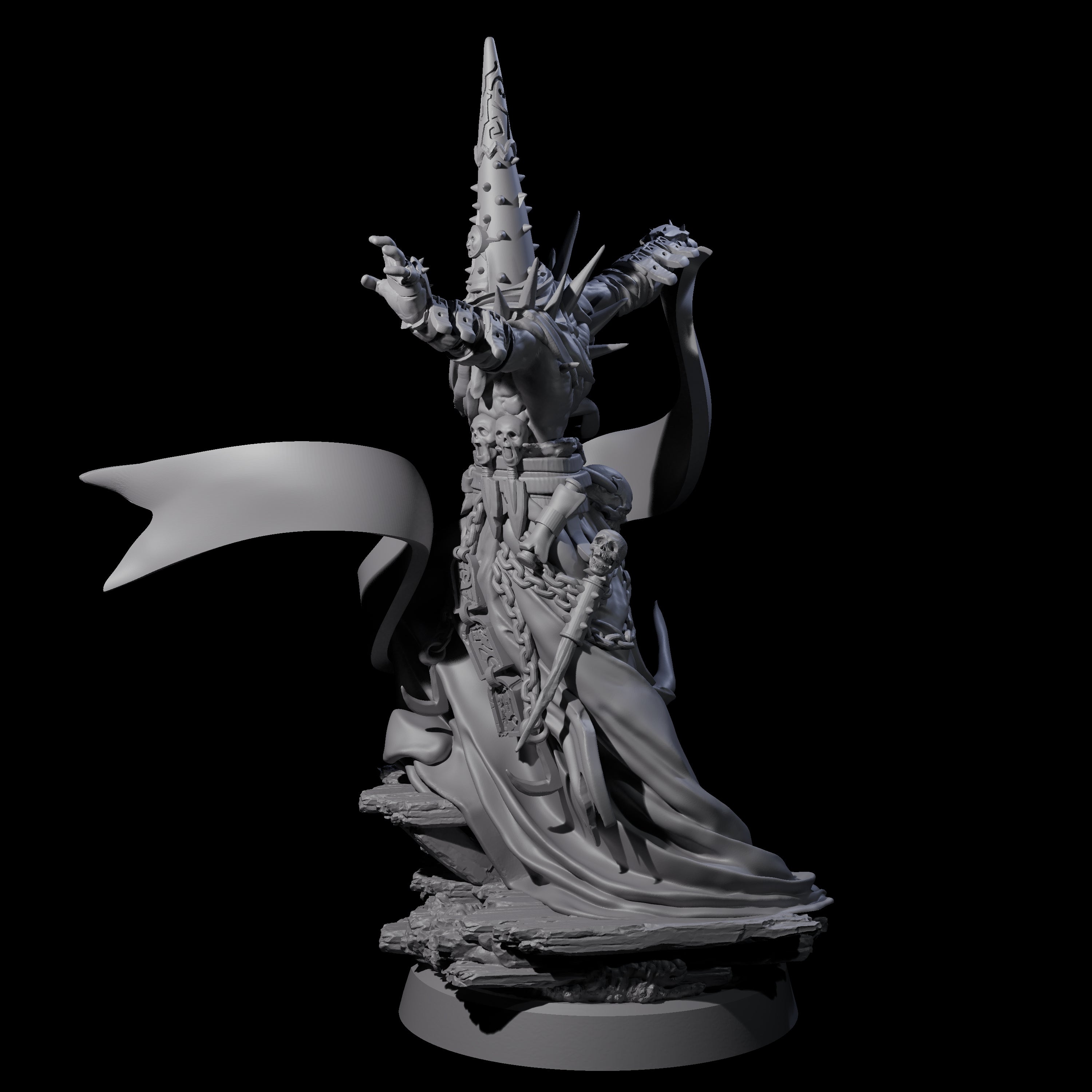 Dancing Warlock of the Fiend Miniature for Dungeons and Dragons, Pathfinder or other TTRPGs
