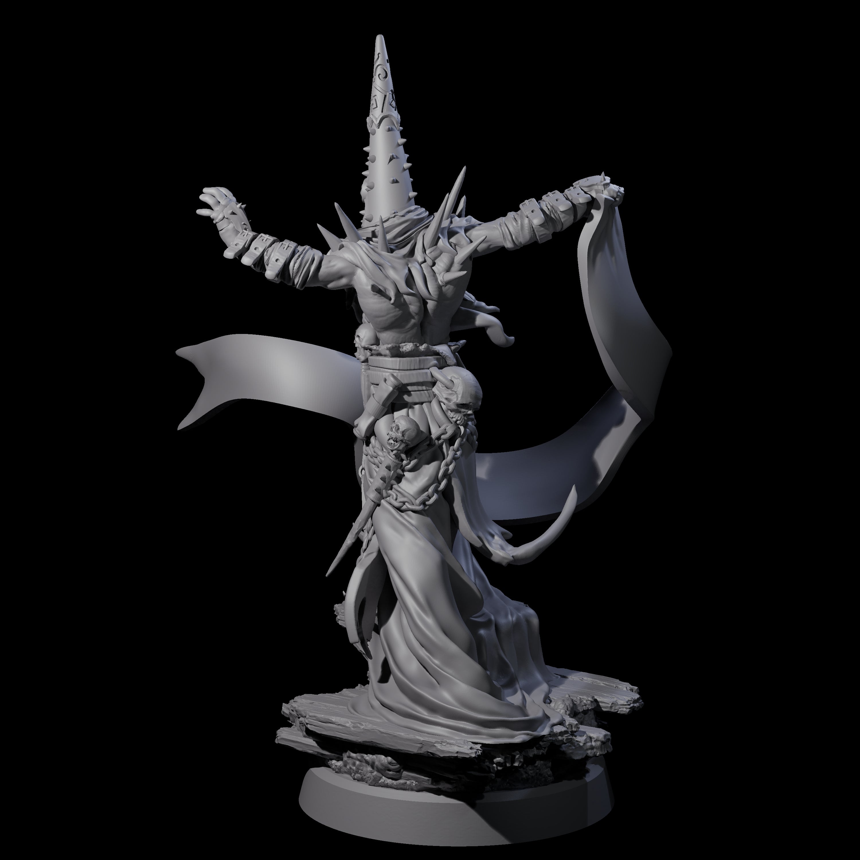 Dancing Warlock of the Fiend Miniature for Dungeons and Dragons, Pathfinder or other TTRPGs