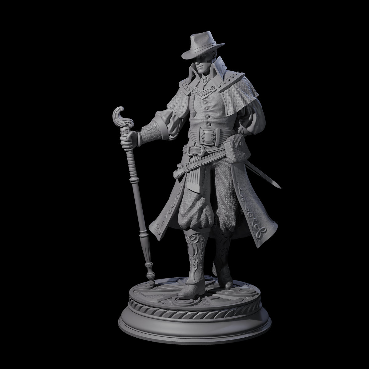 Dapper Human Gentleman Miniature for Dungeons and Dragons, Pathfinder or other TTRPGs