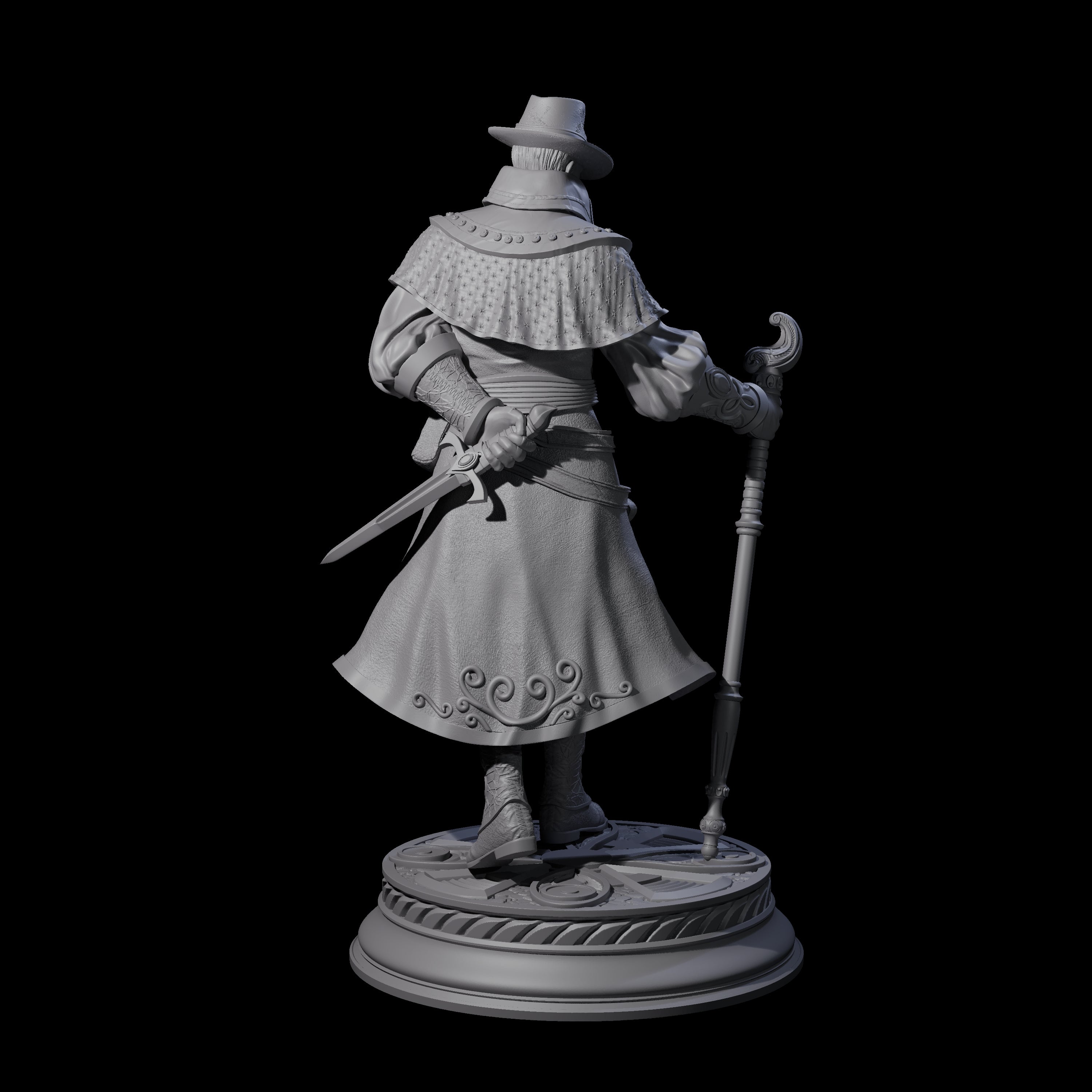 Dapper Human Gentleman Miniature for Dungeons and Dragons, Pathfinder or other TTRPGs