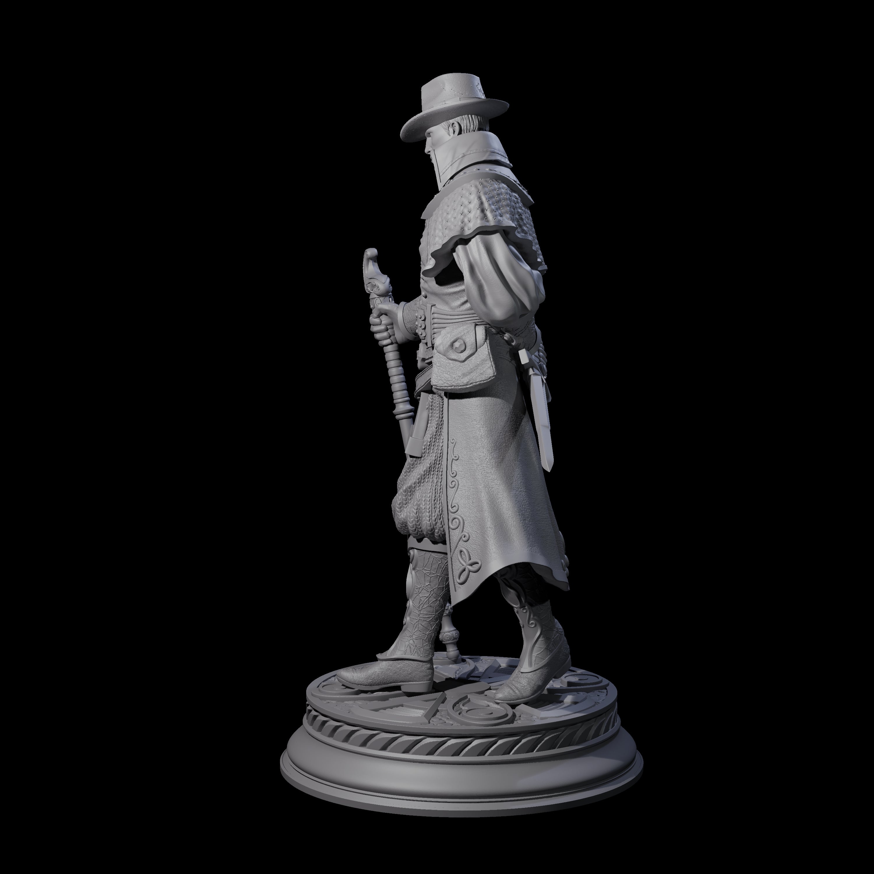 Dapper Human Gentleman Miniature for Dungeons and Dragons, Pathfinder or other TTRPGs