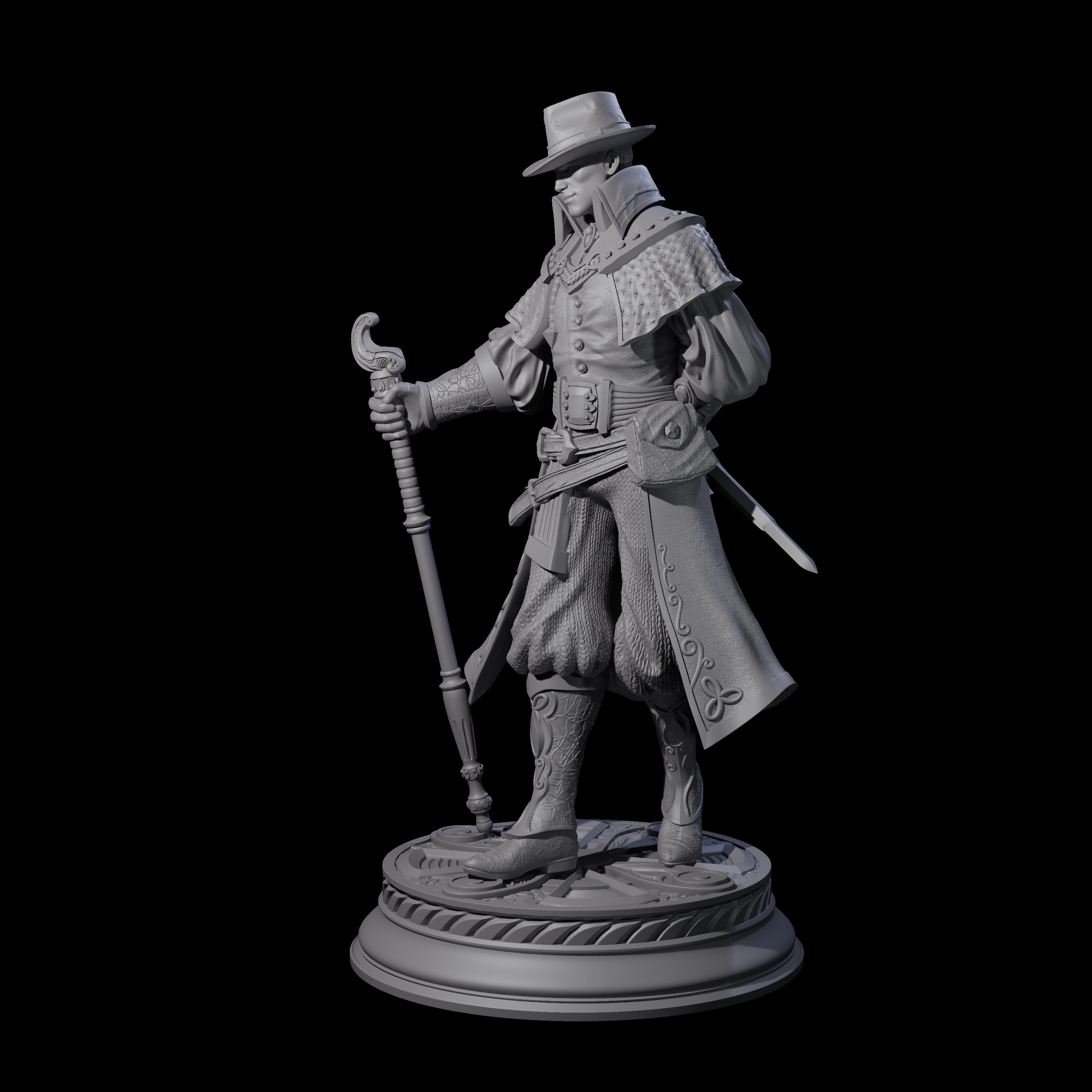 Dapper Human Gentleman Miniature for Dungeons and Dragons, Pathfinder or other TTRPGs