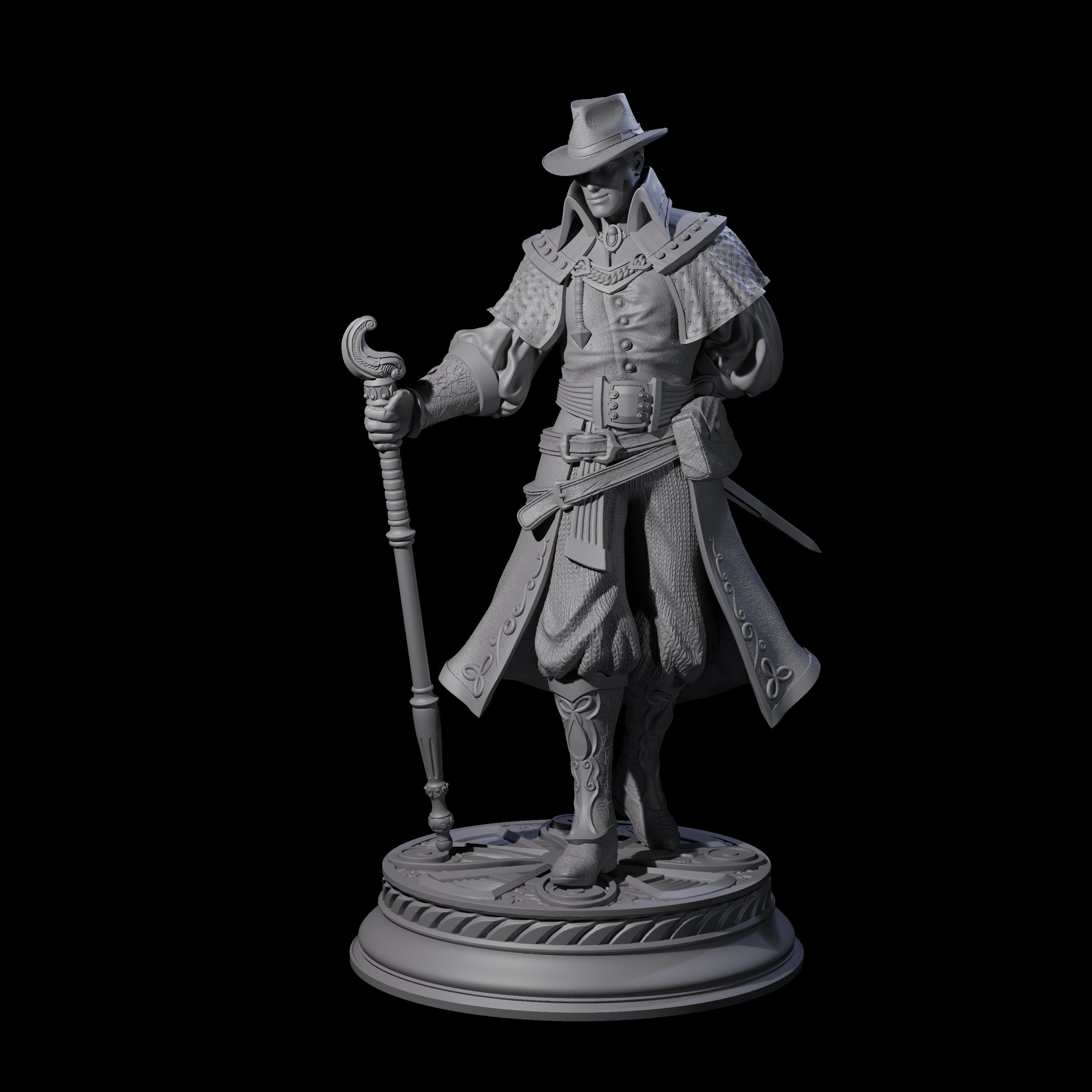Dapper Human Gentleman Miniature for Dungeons and Dragons, Pathfinder or other TTRPGs