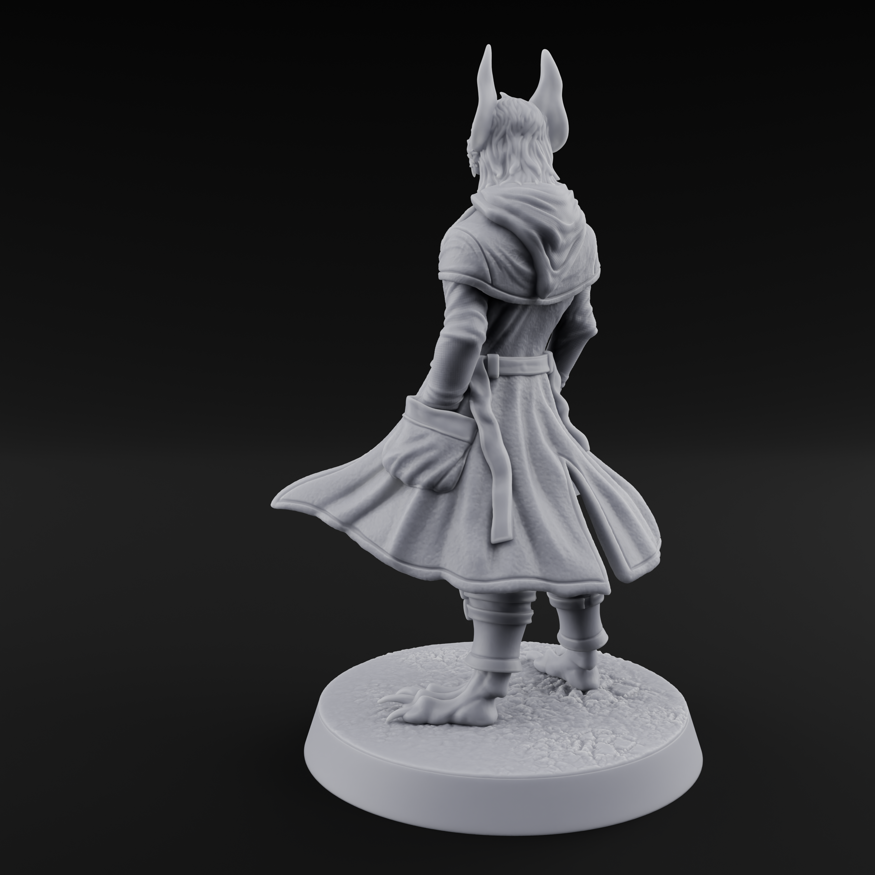 Dapper Werebat Nobleman Miniature for Dungeons and Dragons, Pathfinder or other TTRPGs