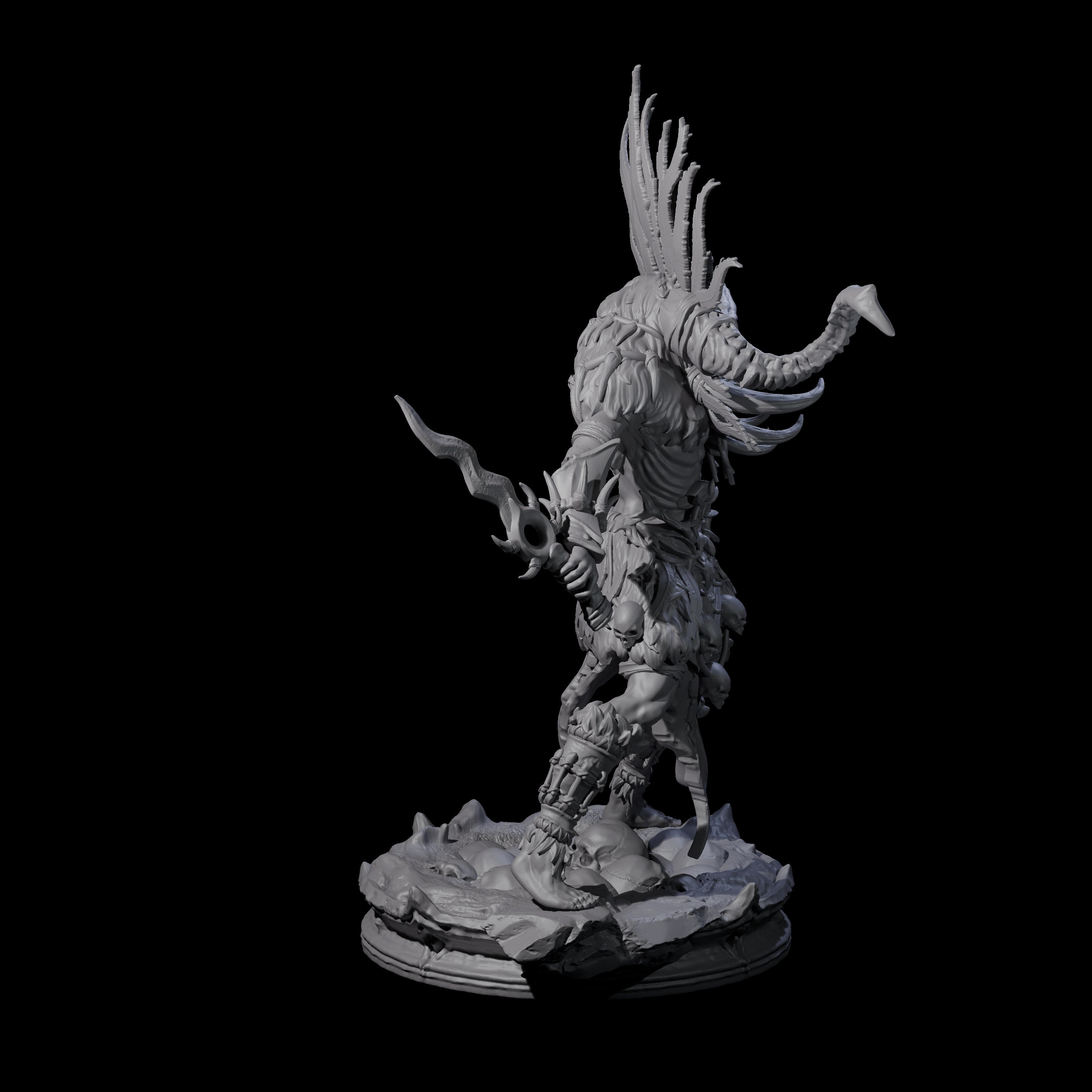 Dark Elf Umbral Seer A Miniature for Dungeons and Dragons, Pathfinder or other TTRPGs