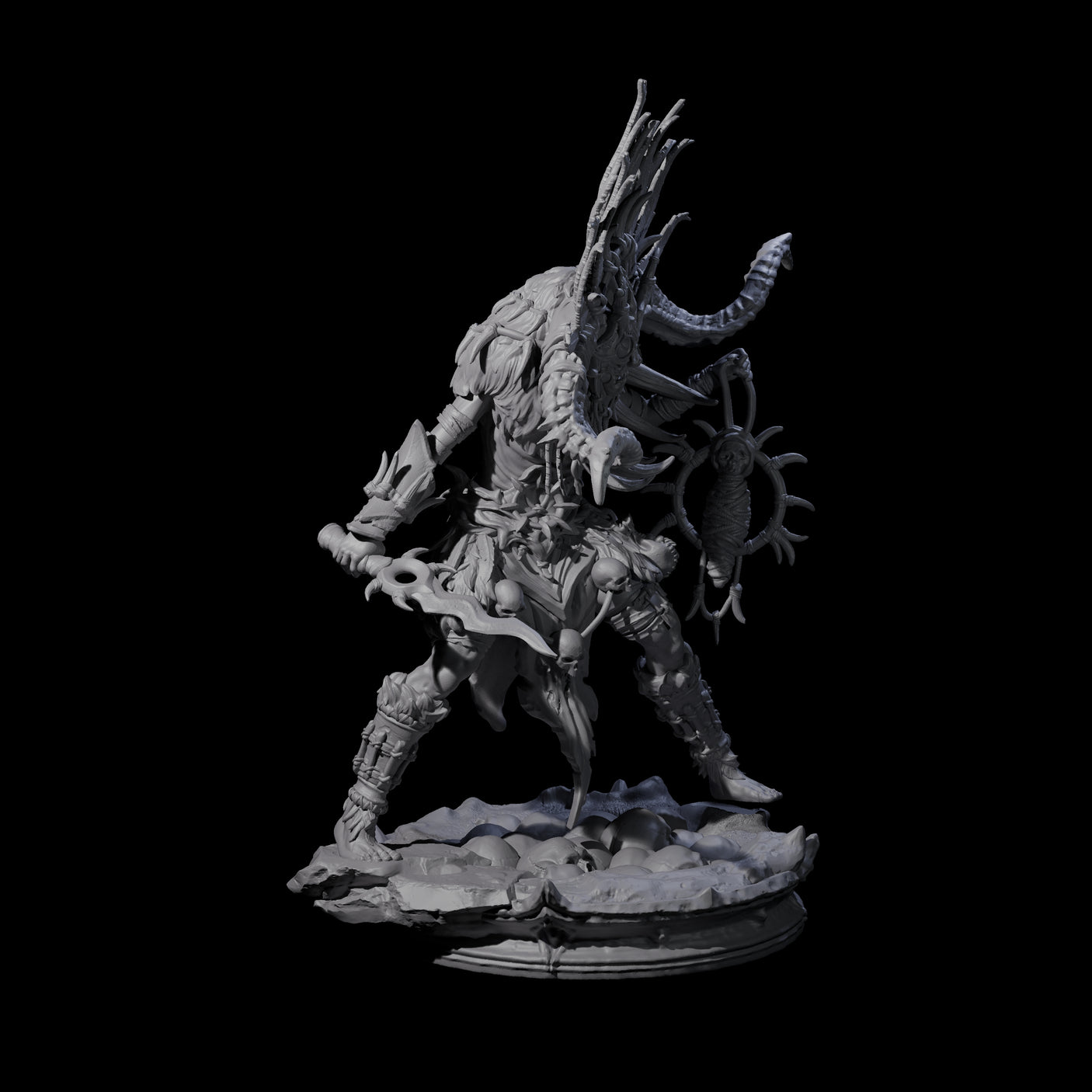 Dark Elf Umbral Seer B Miniature for Dungeons and Dragons, Pathfinder or other TTRPGs