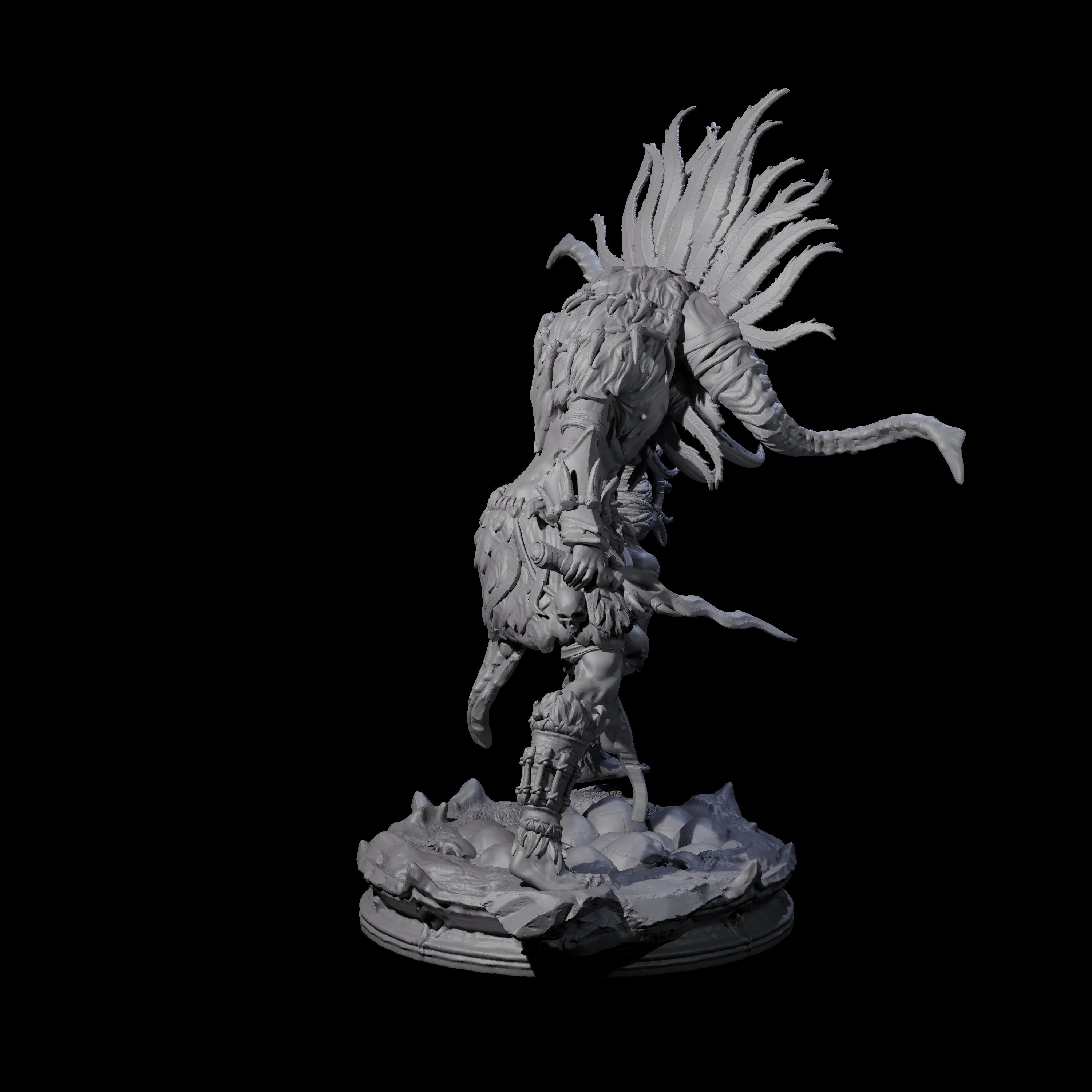 Dark Elf Umbral Seer B Miniature for Dungeons and Dragons, Pathfinder or other TTRPGs