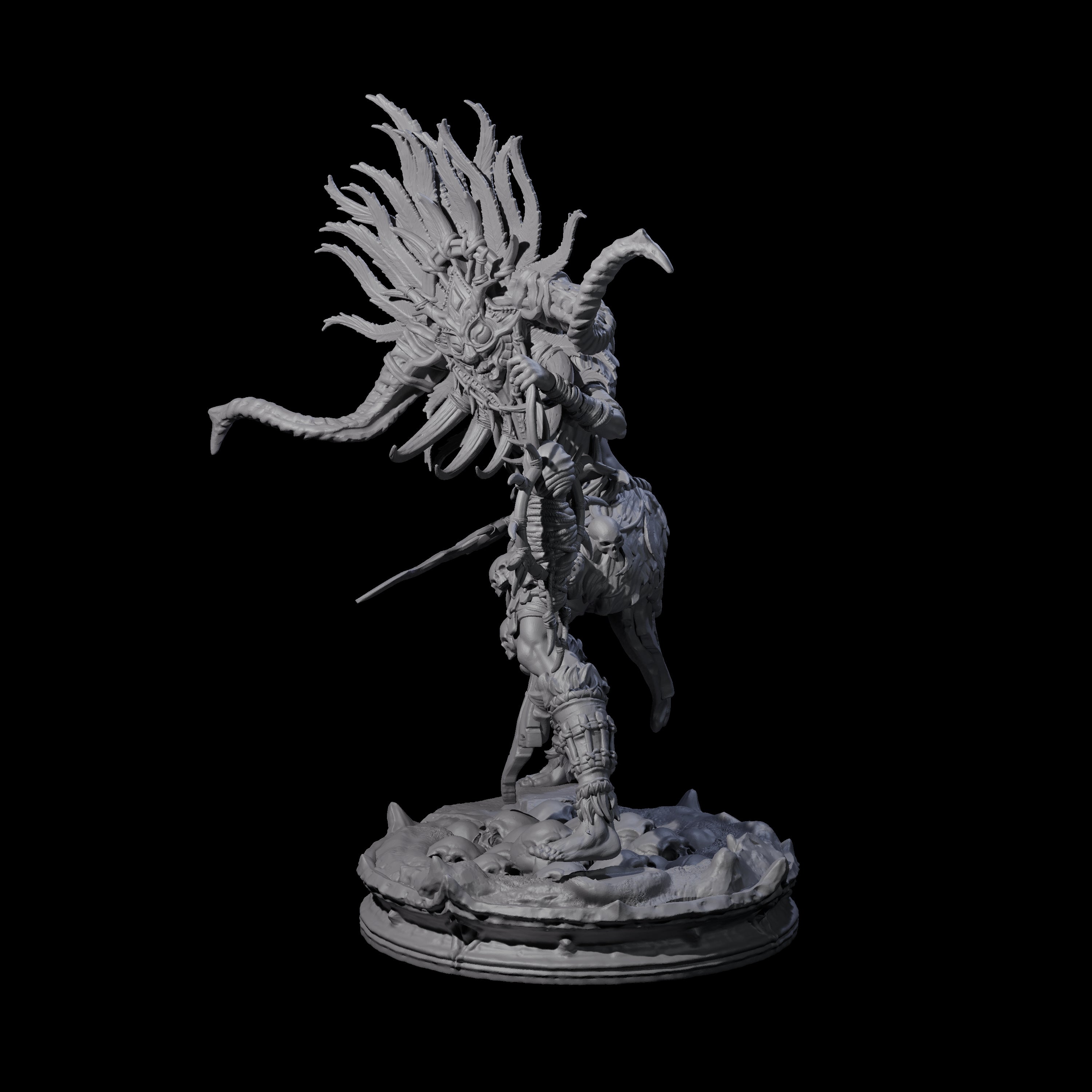 Dark Elf Umbral Seer B Miniature for Dungeons and Dragons, Pathfinder or other TTRPGs
