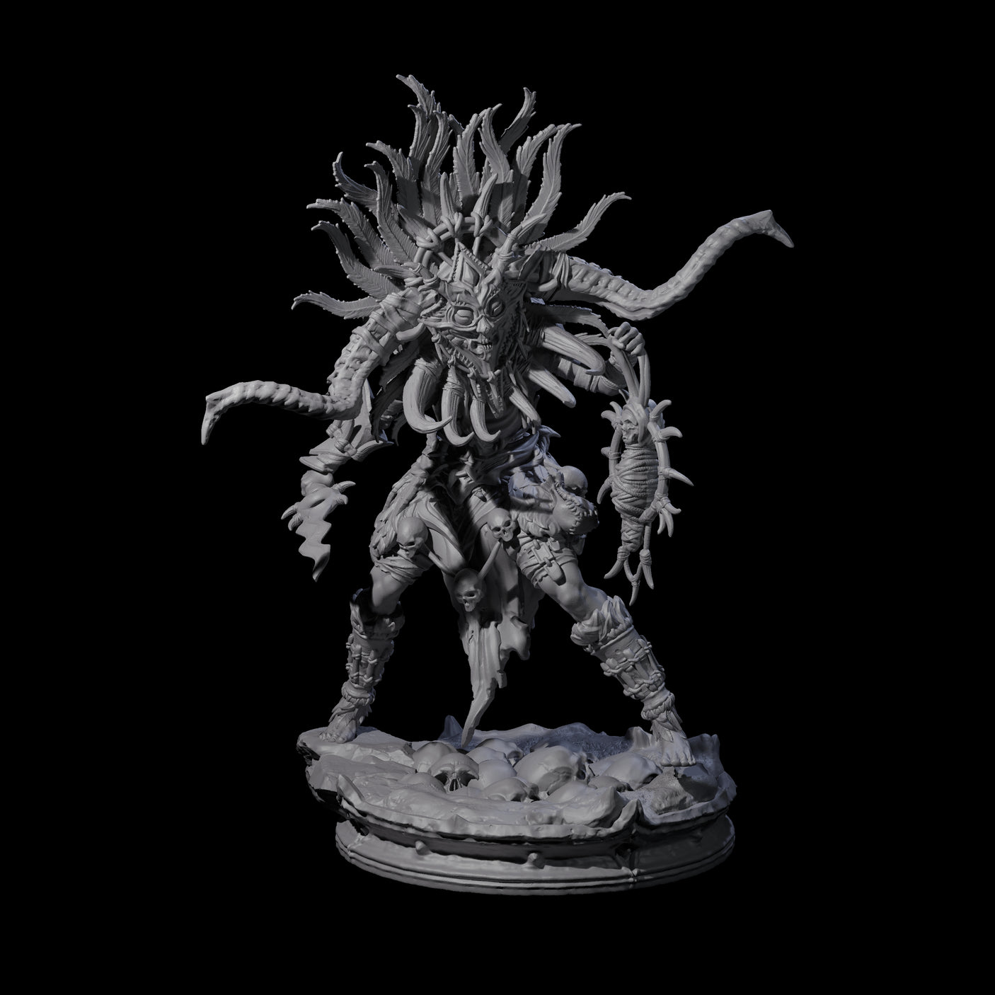 Dark Elf Umbral Seer B Miniature for Dungeons and Dragons, Pathfinder or other TTRPGs