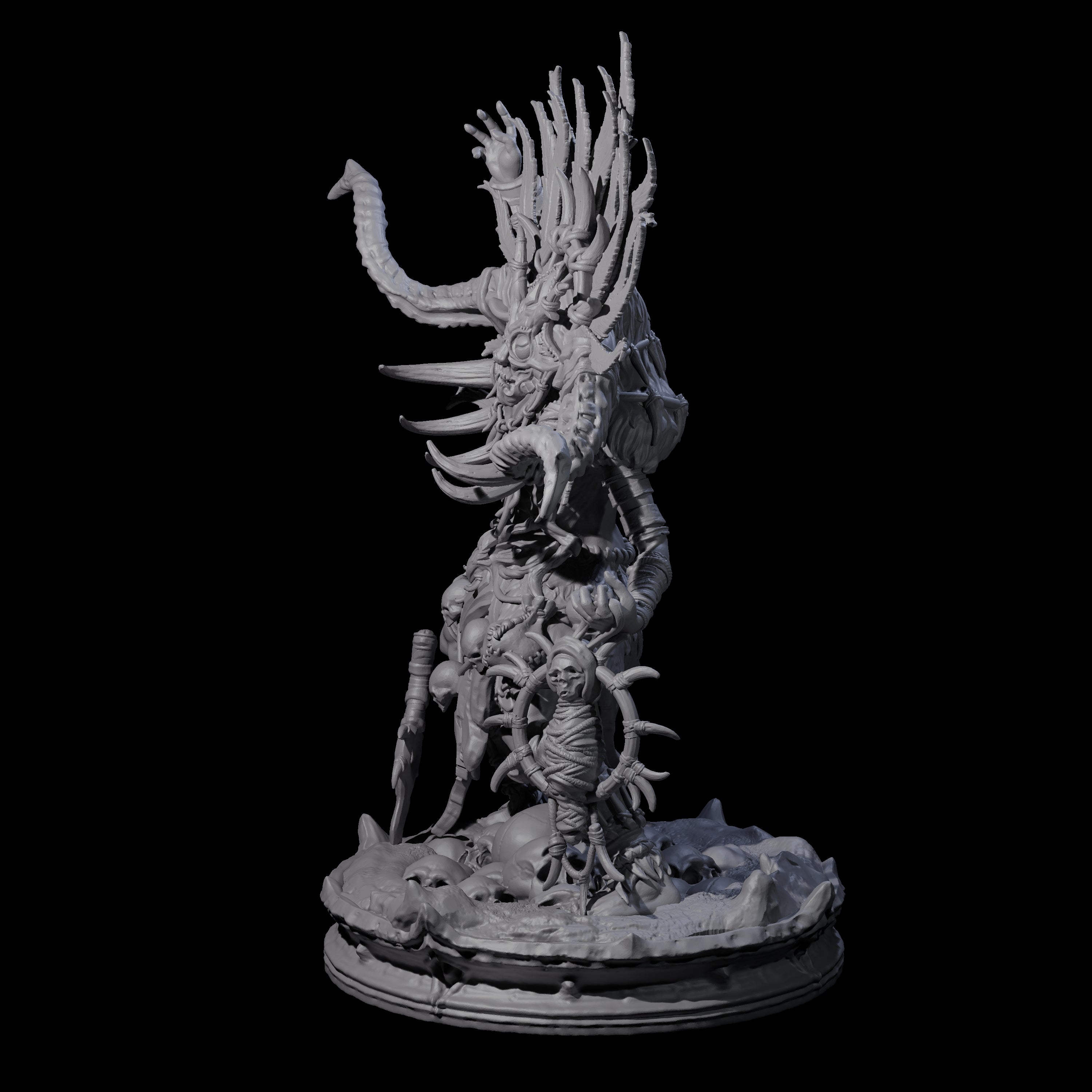 Dark Elf Umbral Seer C Miniature for Dungeons and Dragons, Pathfinder or other TTRPGs