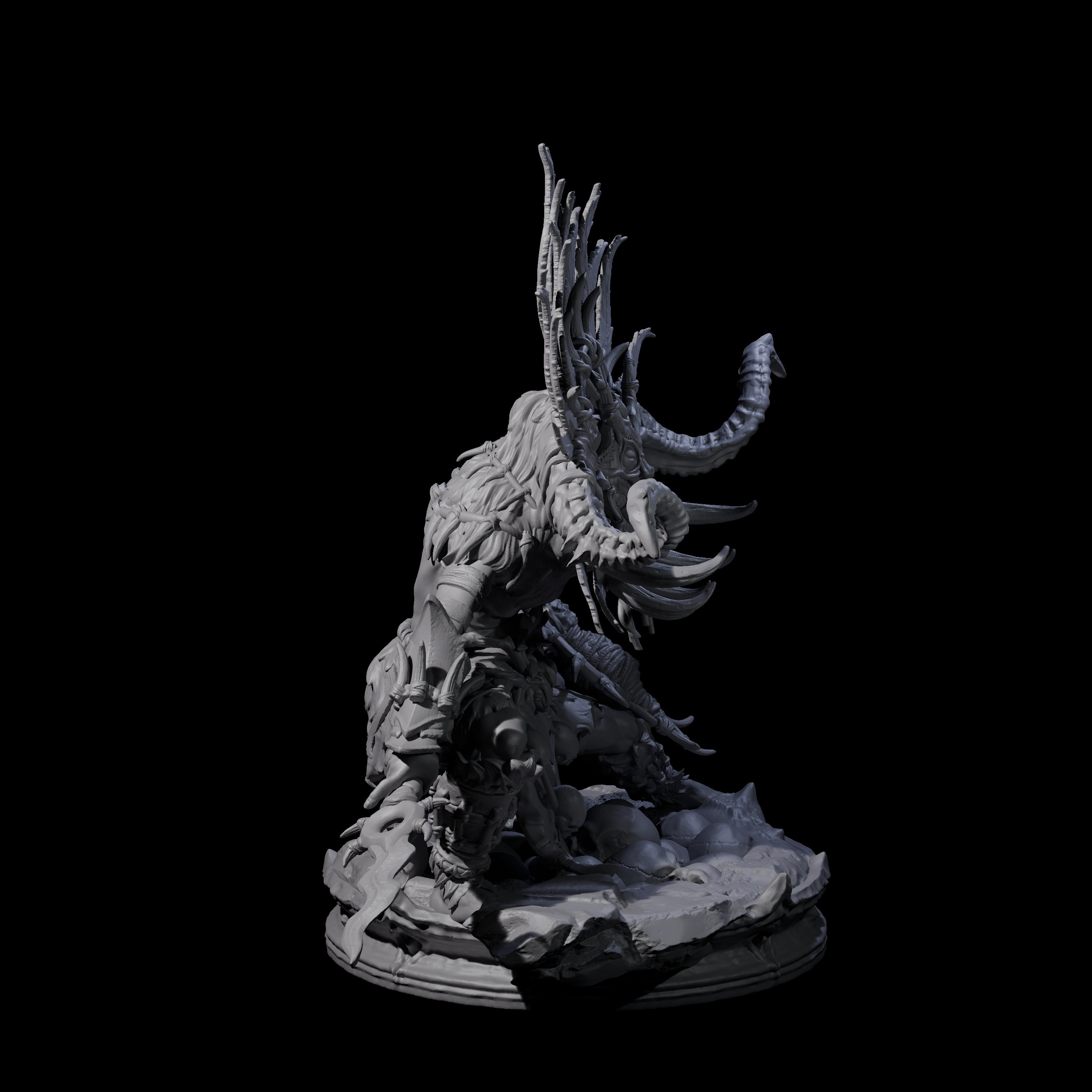 Dark Elf Umbral Seer D Miniature for Dungeons and Dragons, Pathfinder or other TTRPGs