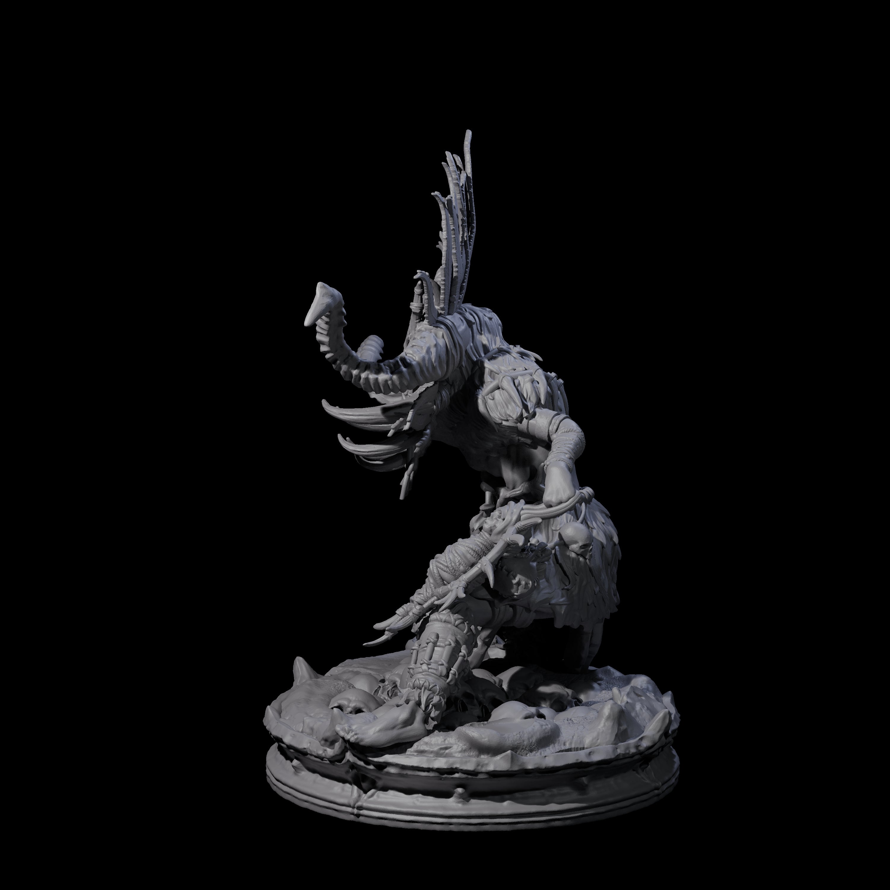 Dark Elf Umbral Seer D Miniature for Dungeons and Dragons, Pathfinder or other TTRPGs