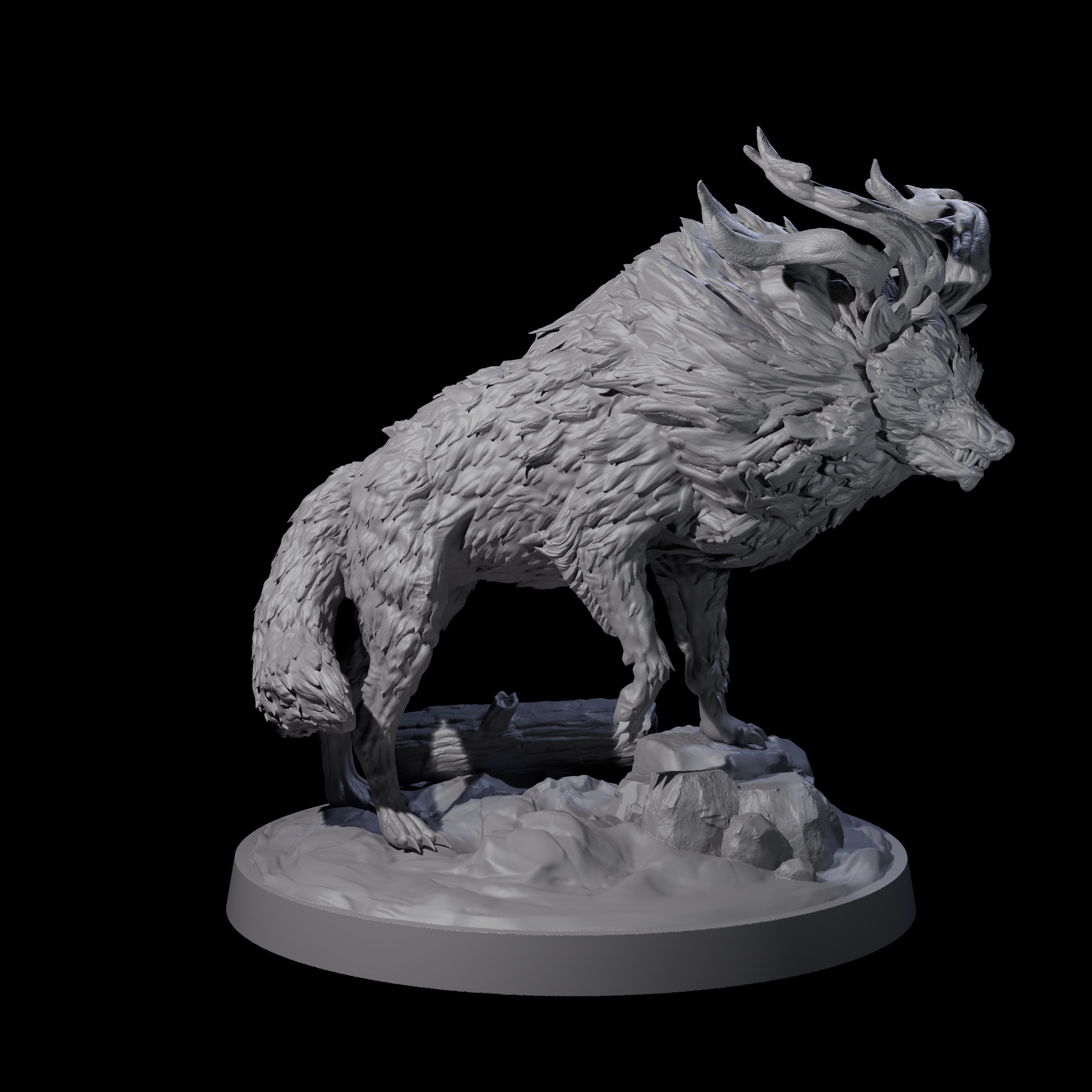 Dark Gwyllhi B Miniature for Dungeons and Dragons, Pathfinder or other TTRPGs