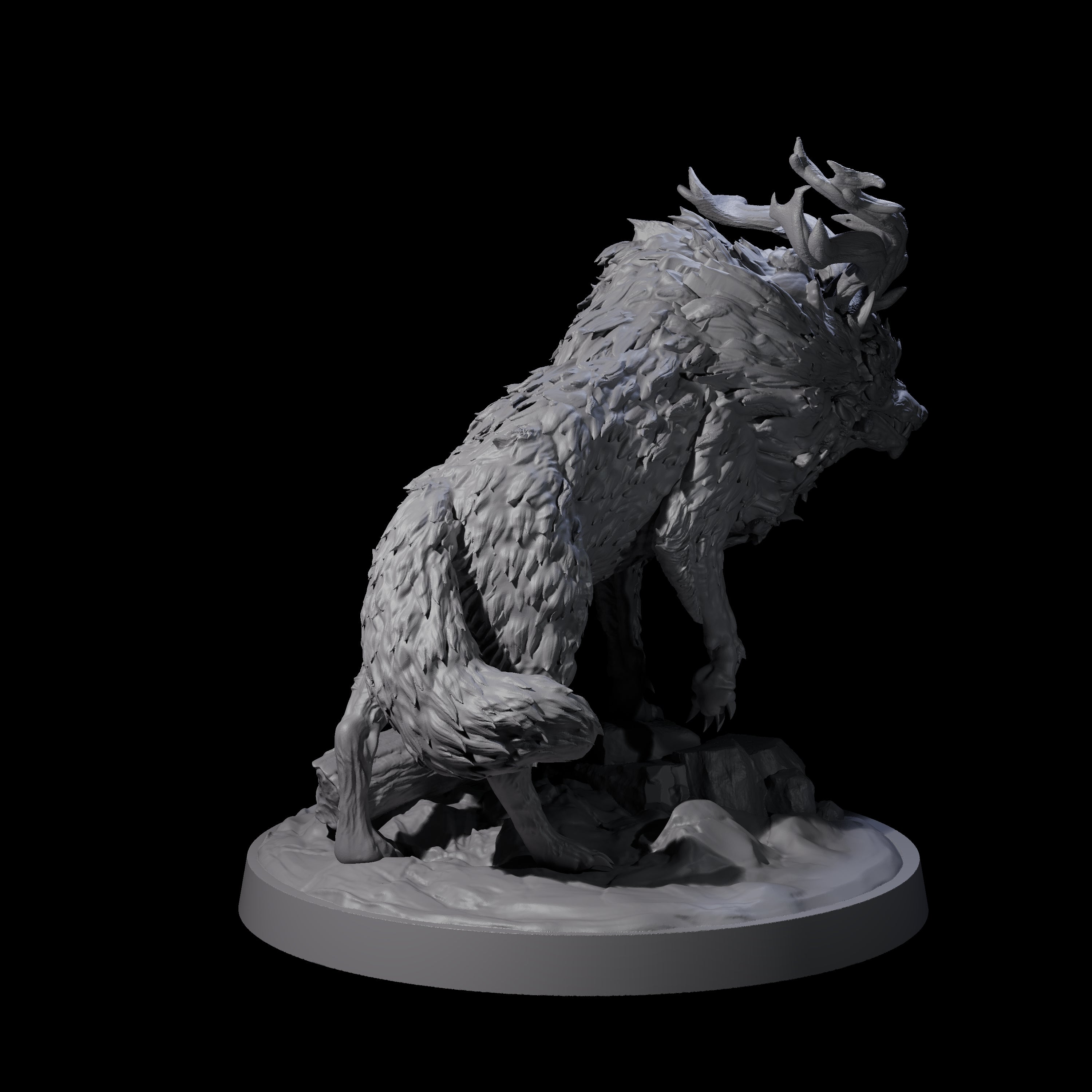 Dark Gwyllhi B Miniature for Dungeons and Dragons, Pathfinder or other TTRPGs
