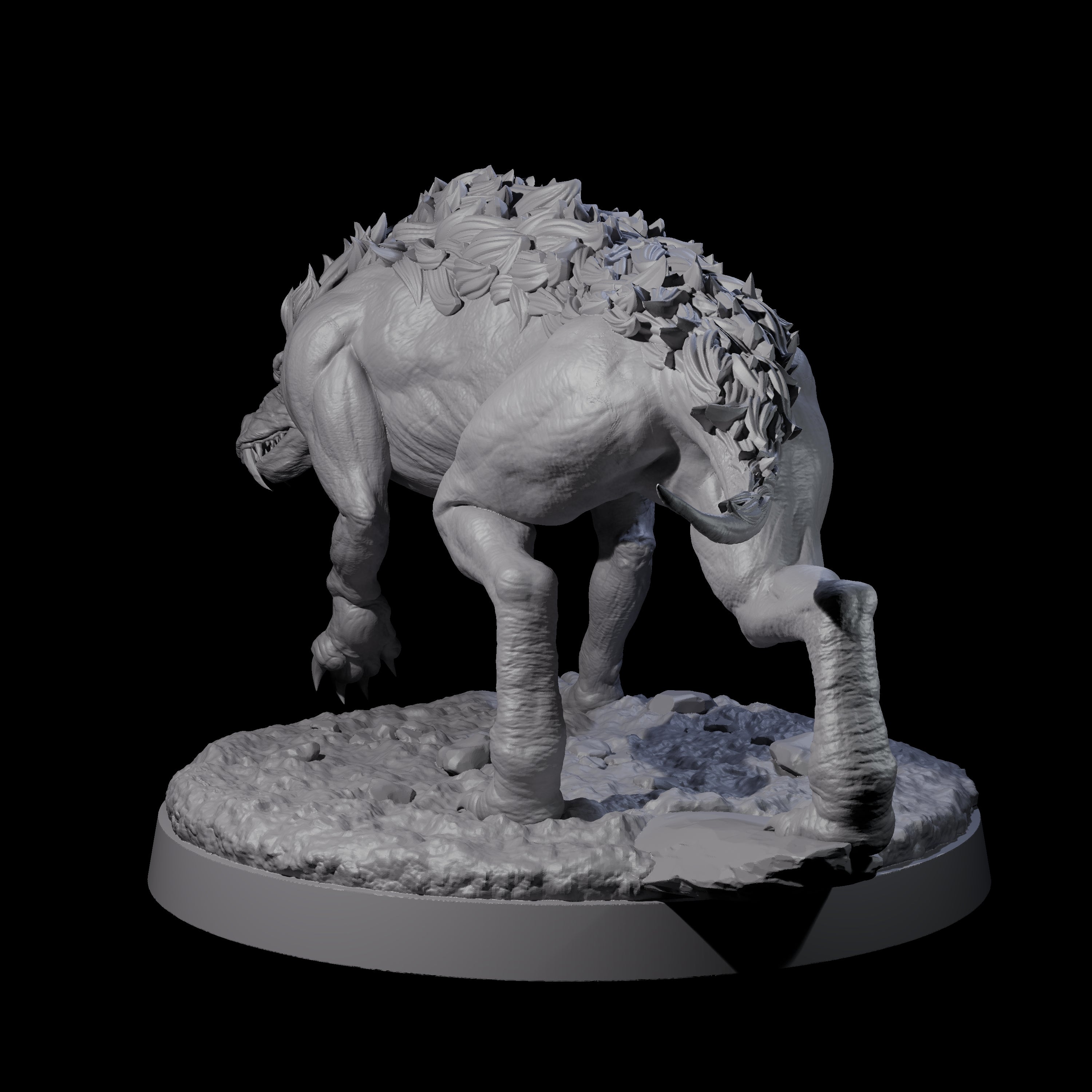 Dastardly Worg A Miniature for Dungeons and Dragons, Pathfinder or other TTRPGs