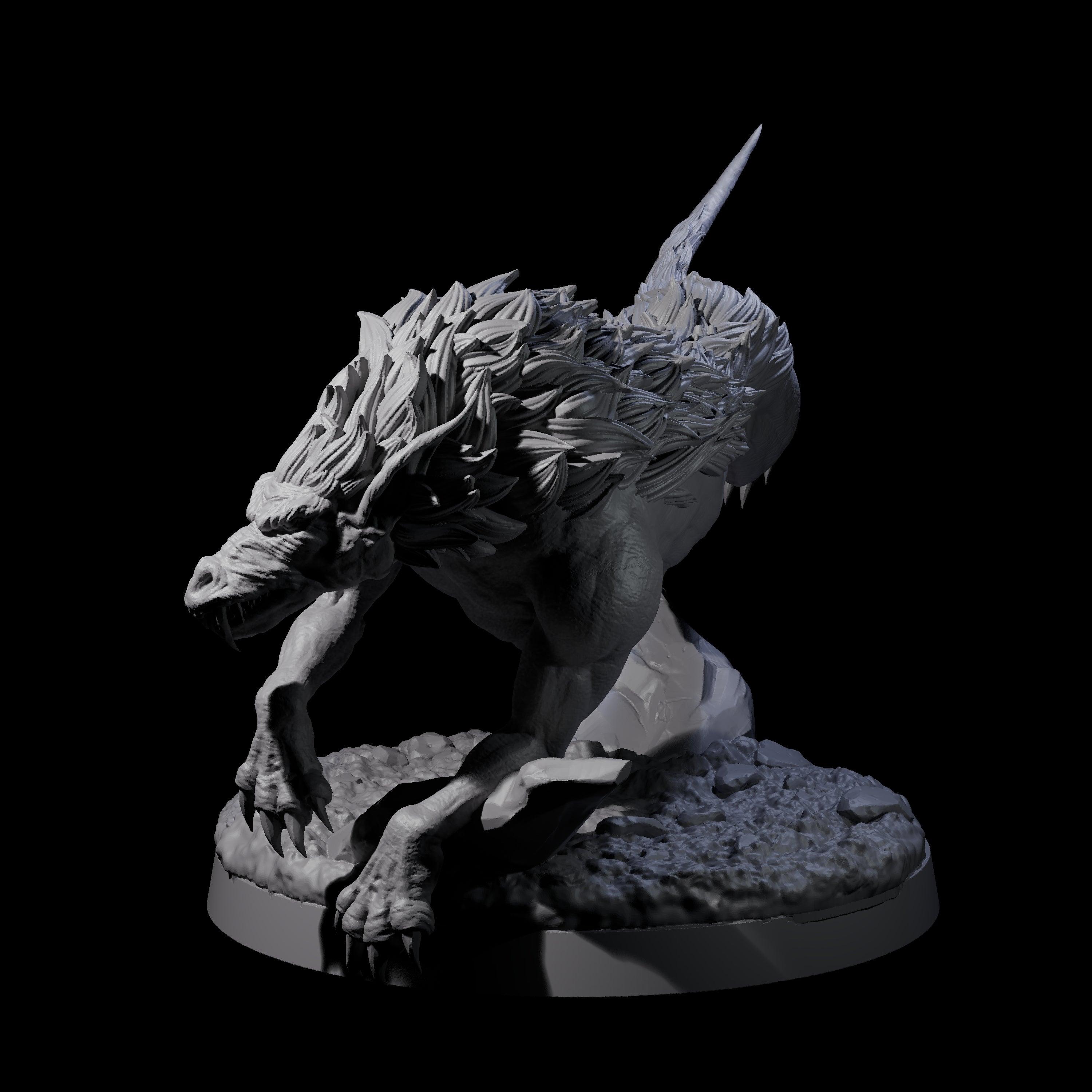 Dastardly Worg B Miniature for Dungeons and Dragons, Pathfinder or other TTRPGs