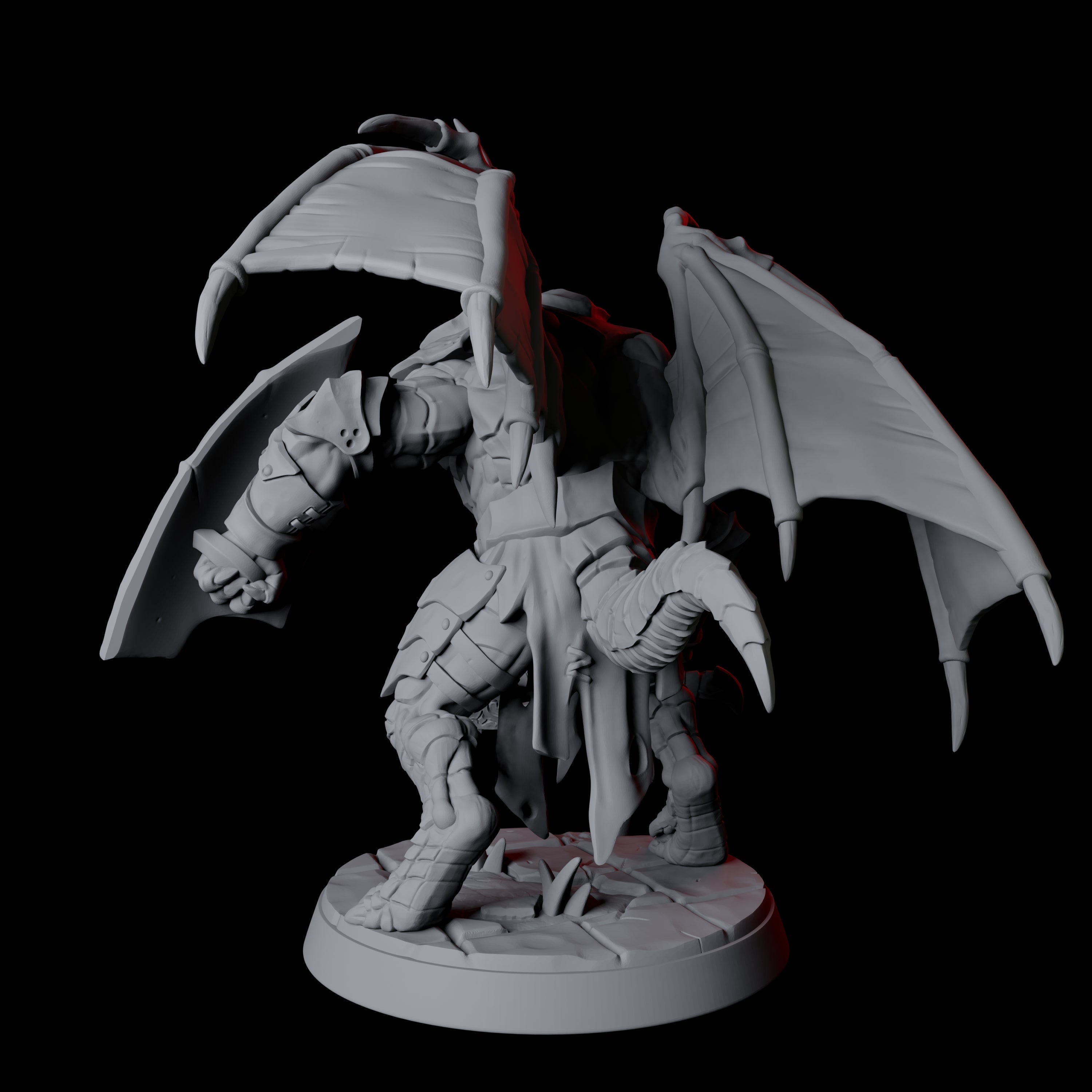 Dauntless Dragonborn Fighter B Miniature for Dungeons and Dragons, Pathfinder or other TTRPGs
