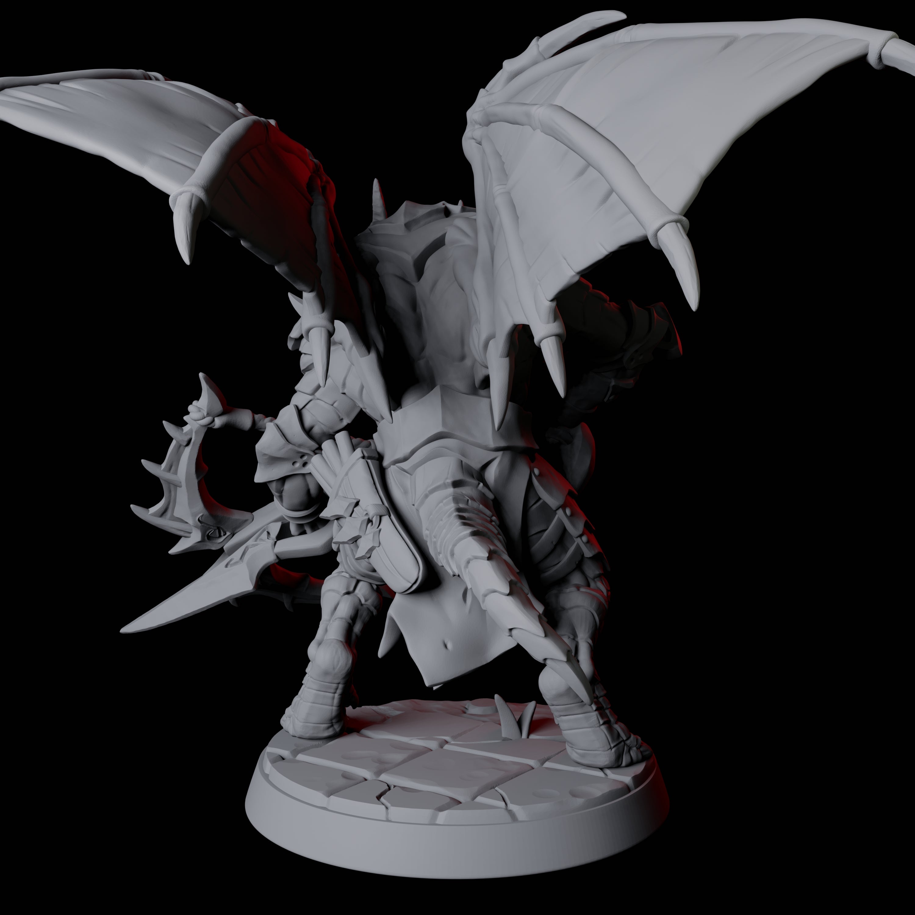 Dauntless Dragonborn Fighter C Miniature for Dungeons and Dragons, Pathfinder or other TTRPGs