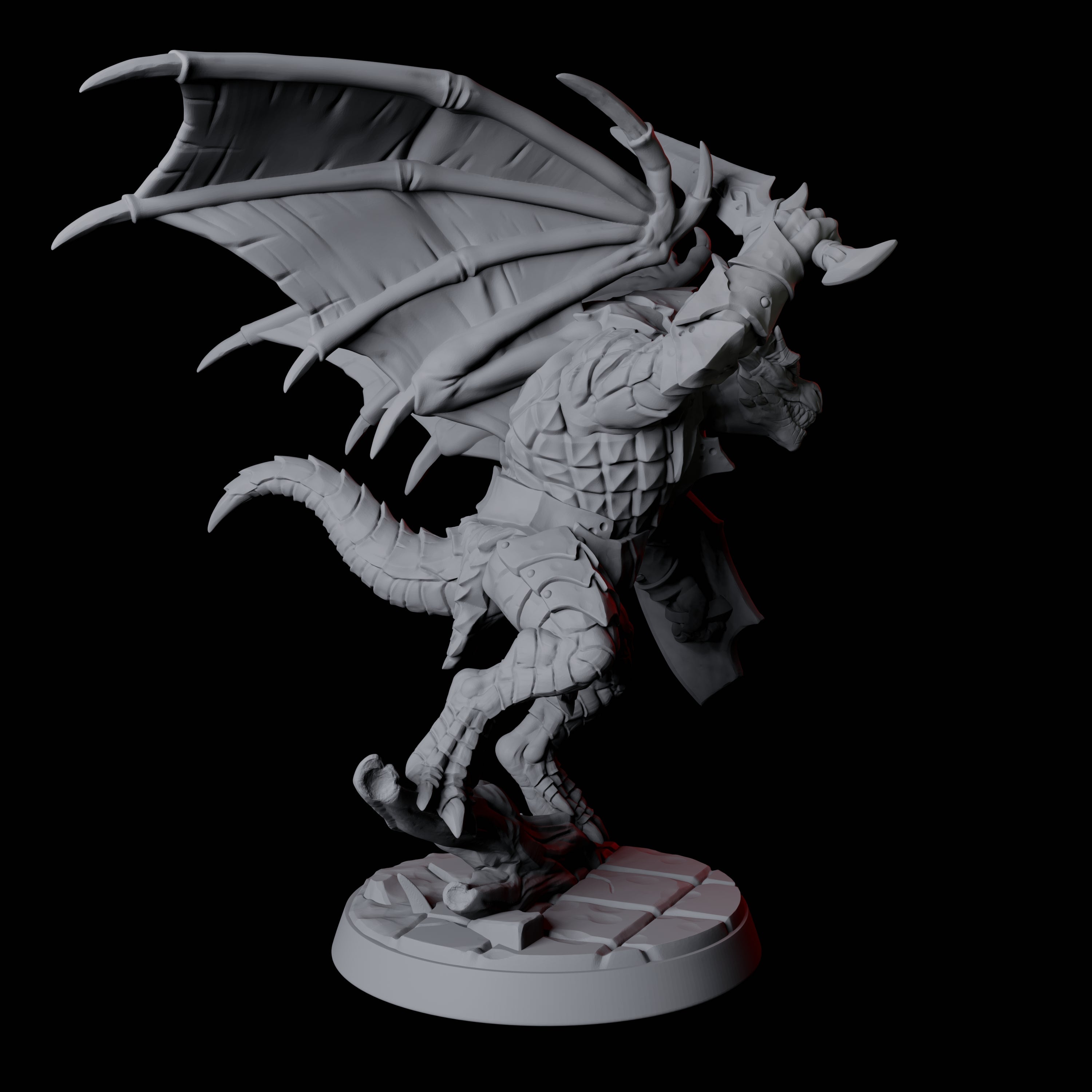 Dauntless Dragonborn Fighter D Miniature for Dungeons and Dragons, Pathfinder or other TTRPGs