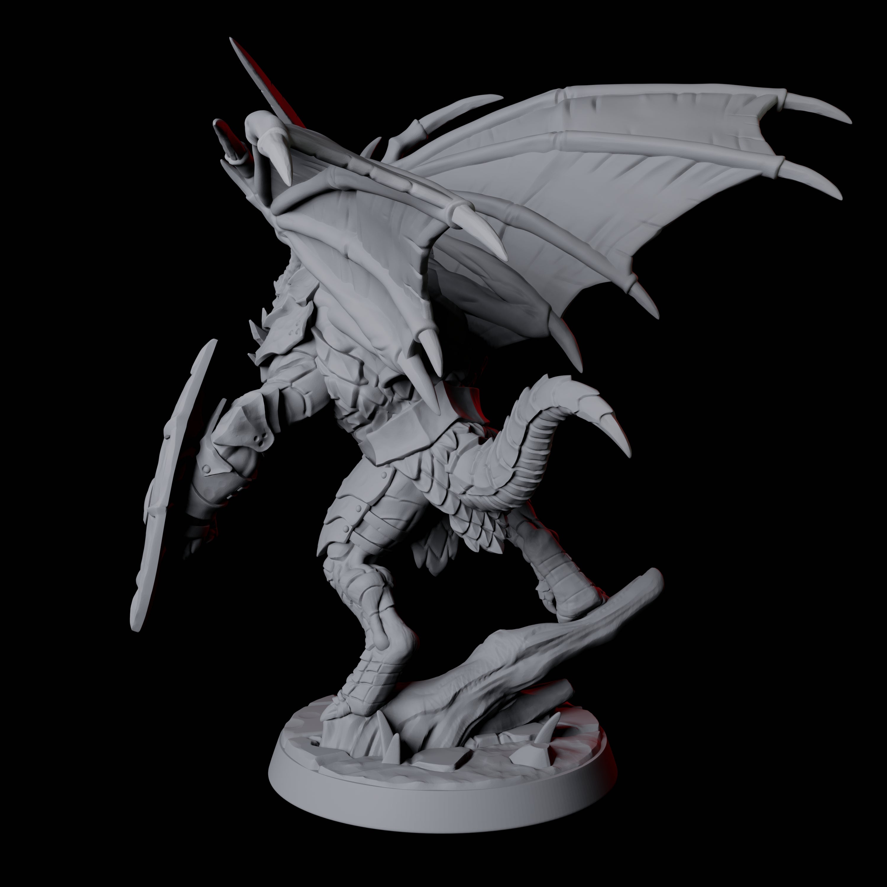 Dauntless Dragonborn Fighter D Miniature for Dungeons and Dragons, Pathfinder or other TTRPGs