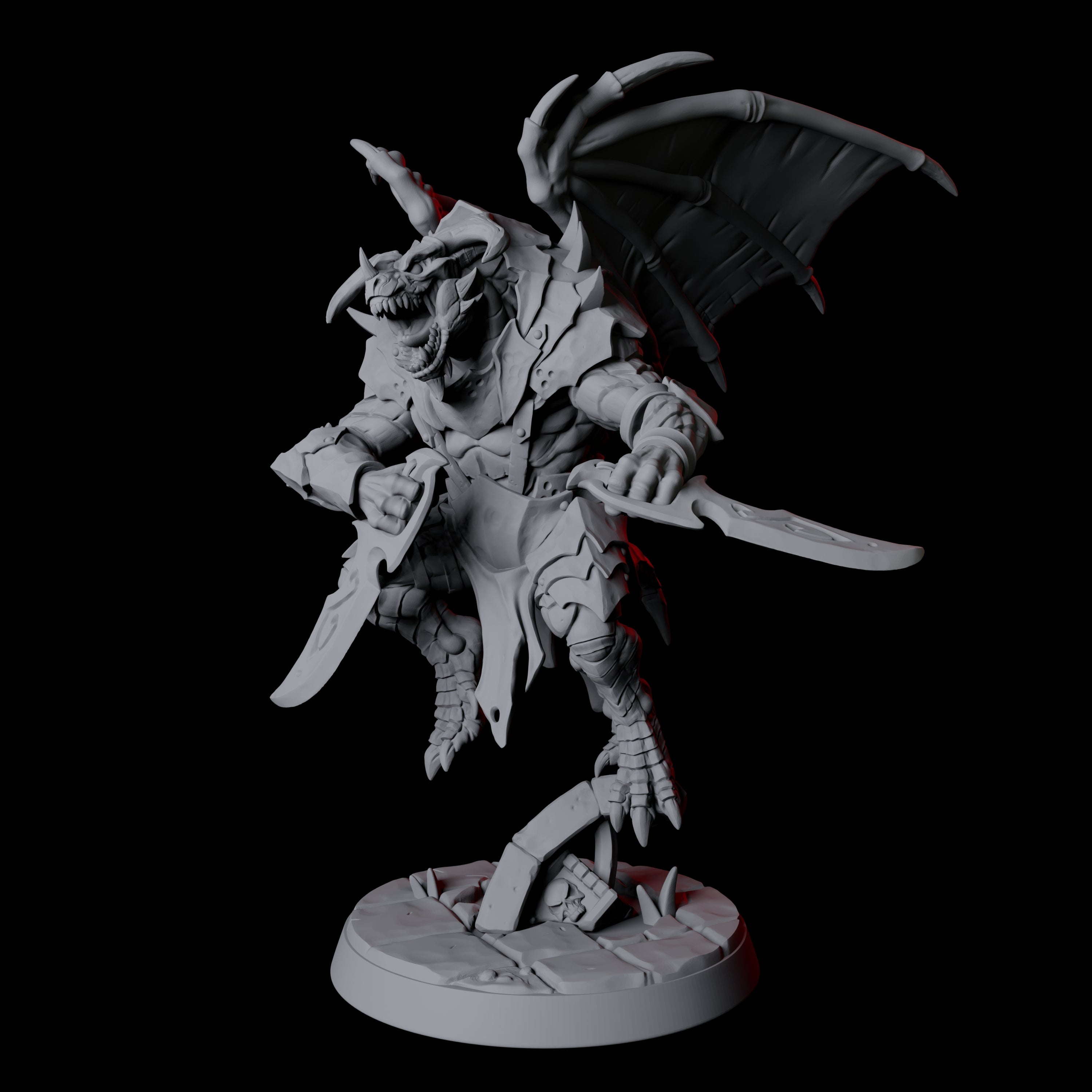 Dauntless Dragonborn Fighter E Miniature for Dungeons and Dragons, Pathfinder or other TTRPGs