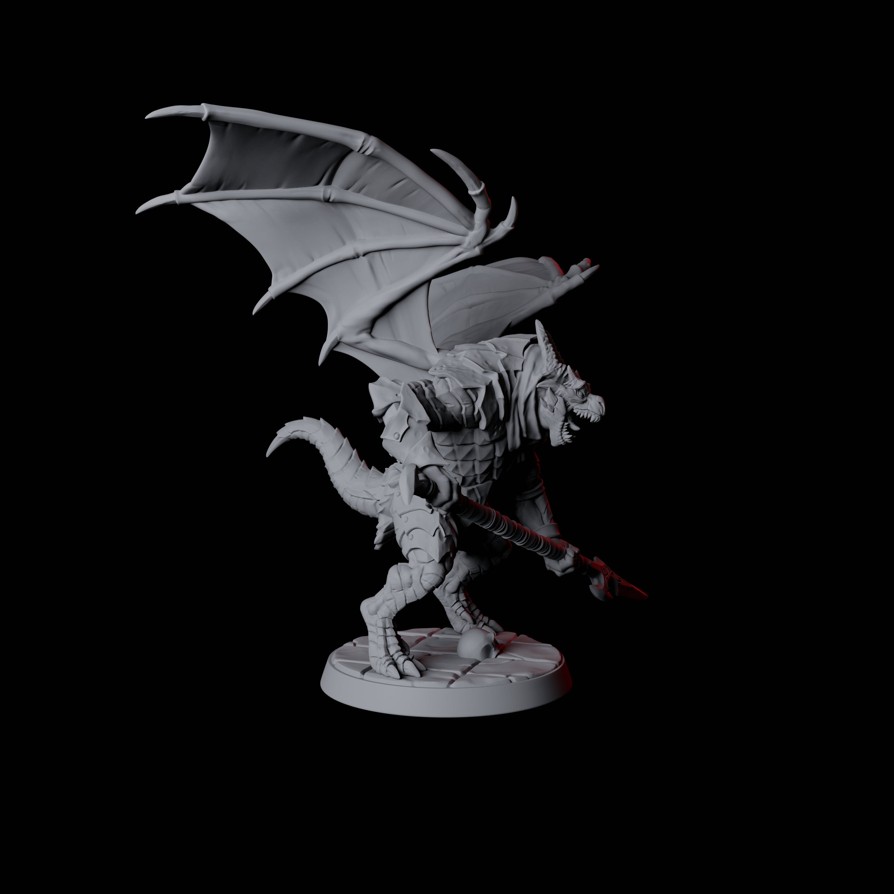 Dauntless Dragonborn Fighter F Miniature for Dungeons and Dragons, Pathfinder or other TTRPGs