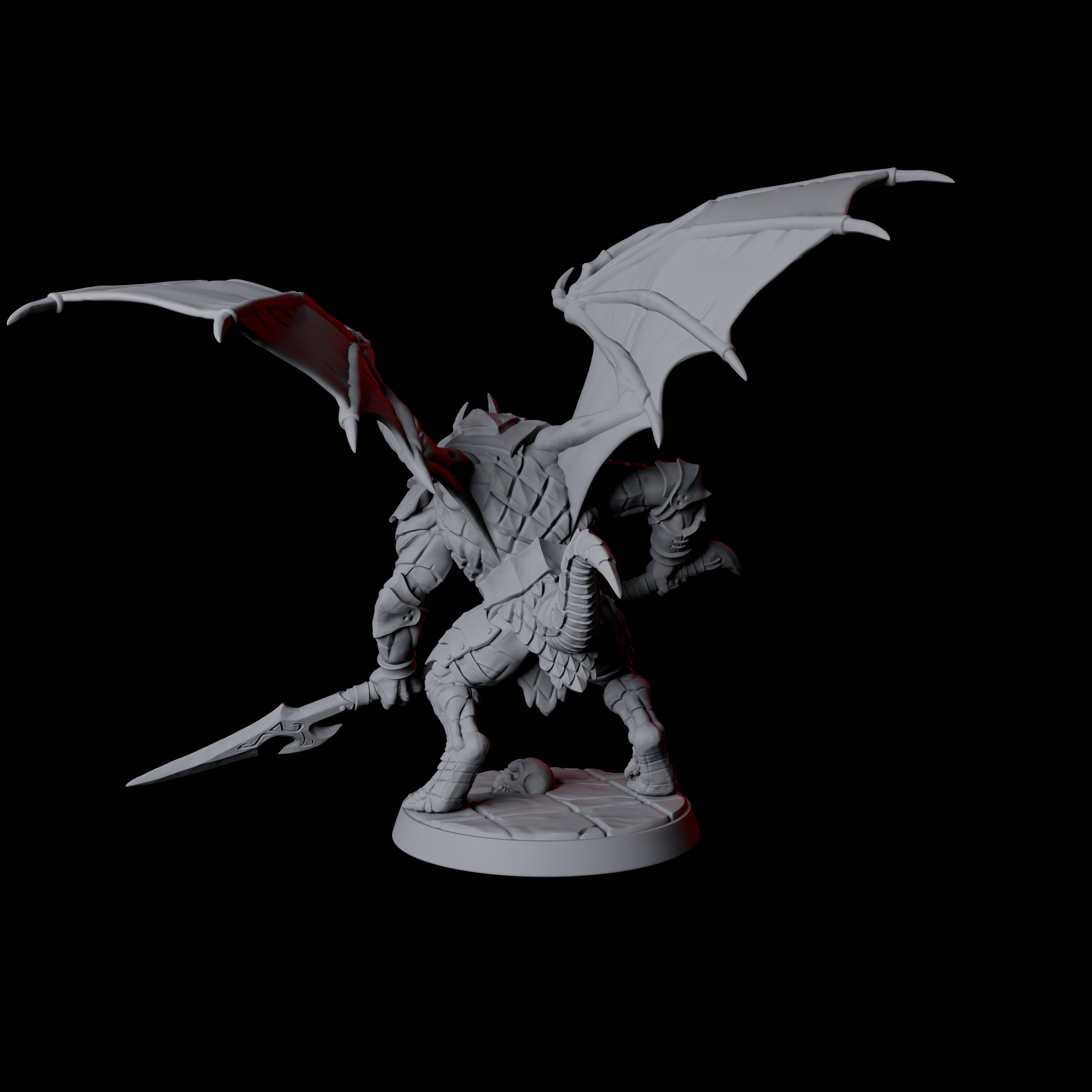 Dauntless Dragonborn Fighter F Miniature for Dungeons and Dragons, Pathfinder or other TTRPGs