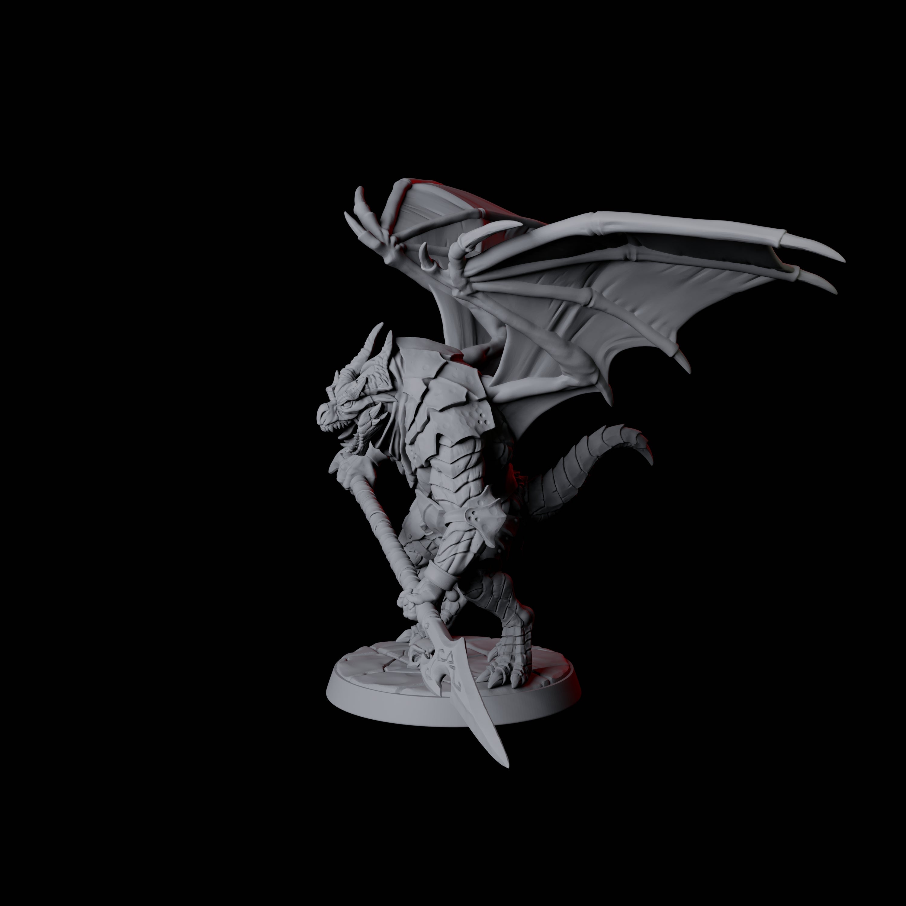 Dauntless Dragonborn Fighter F Miniature for Dungeons and Dragons, Pathfinder or other TTRPGs