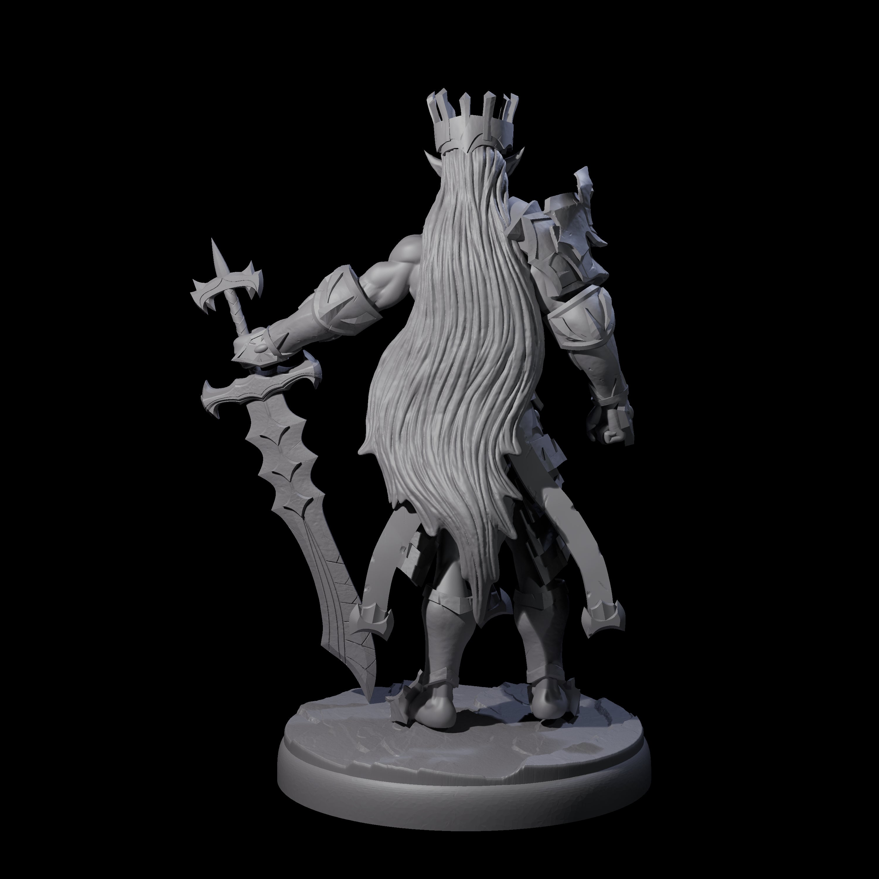 Deadly Dark Elf Marauder A Miniature for Dungeons and Dragons, Pathfinder or other TTRPGs