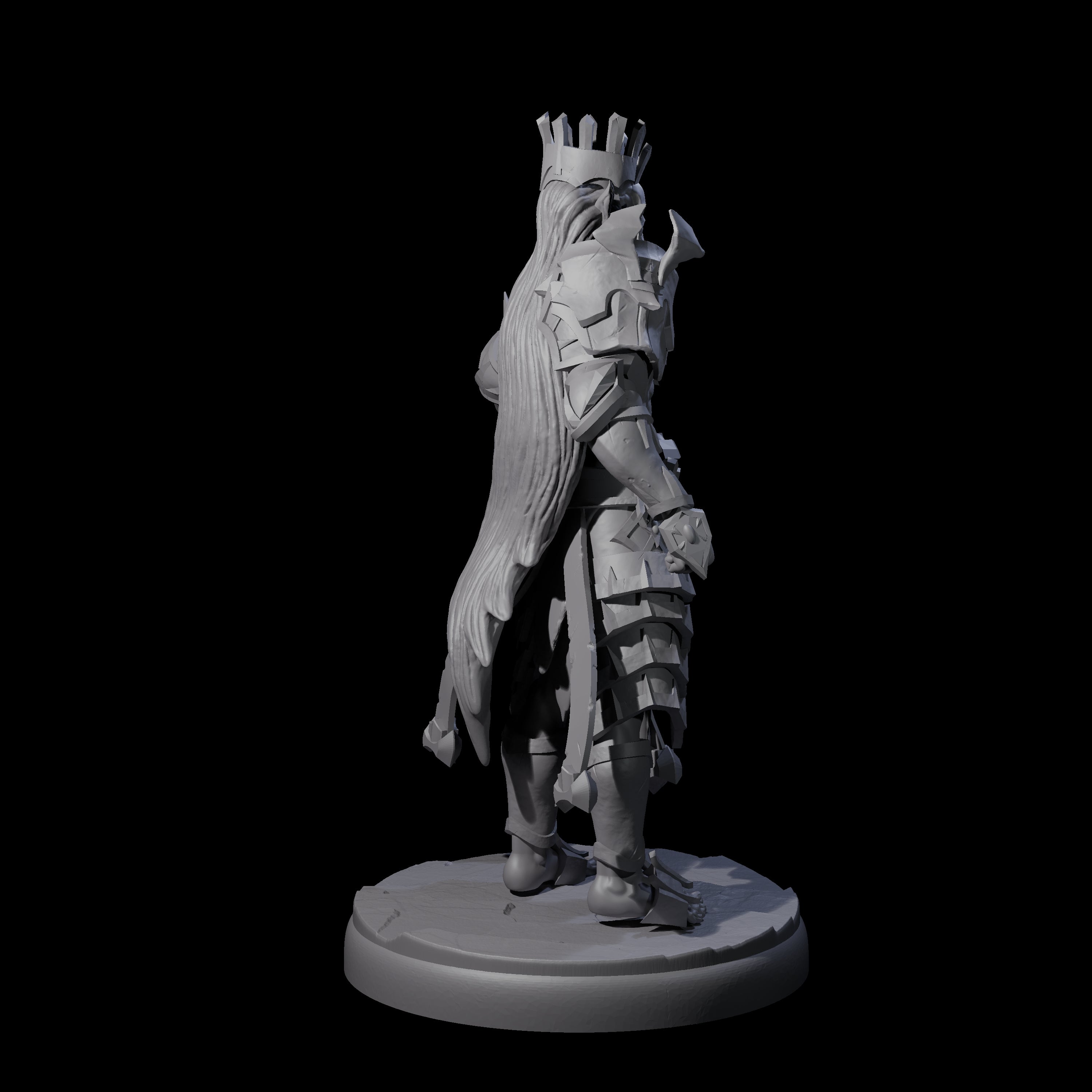 Deadly Dark Elf Marauder A Miniature for Dungeons and Dragons, Pathfinder or other TTRPGs