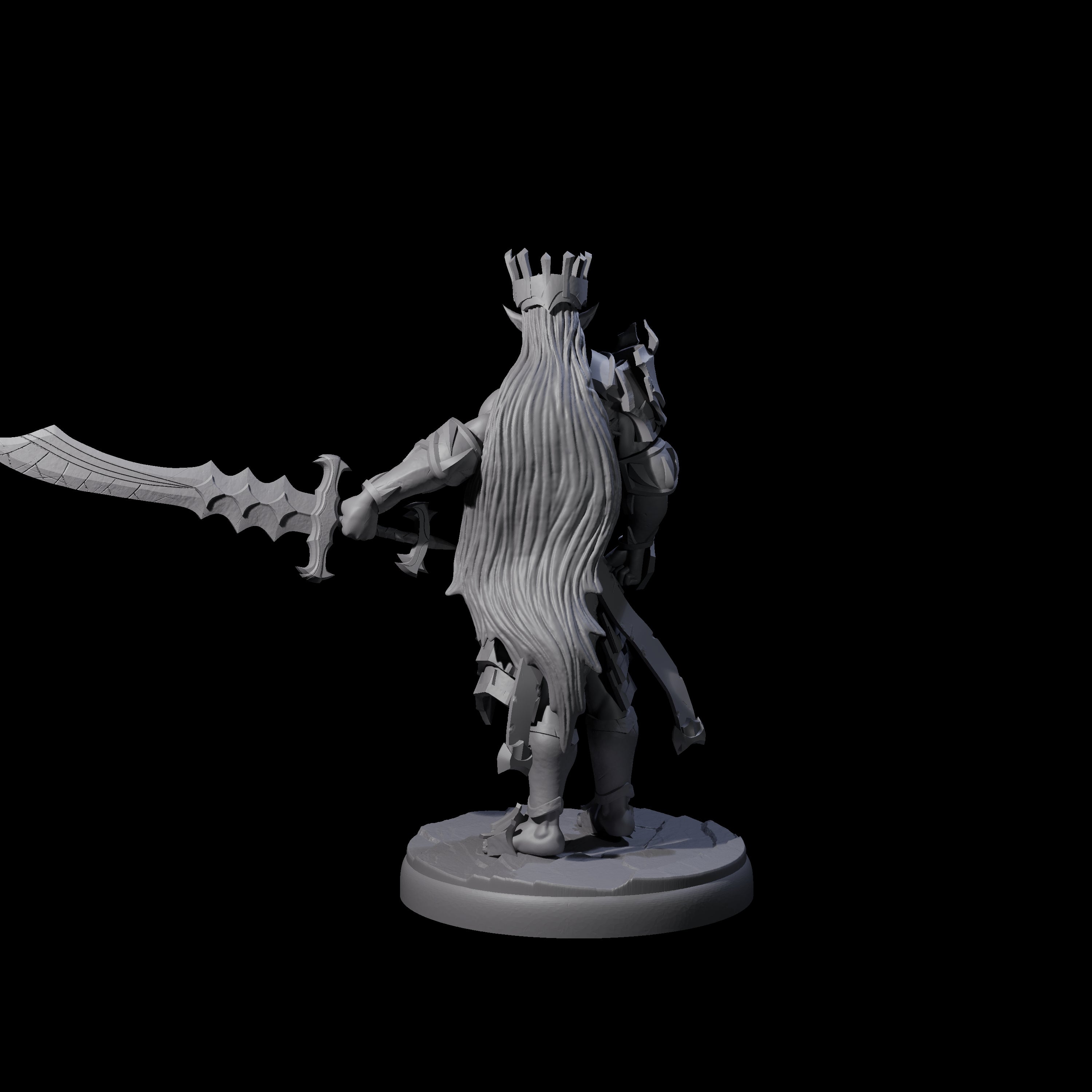 Deadly Dark Elf Marauder C Miniature for Dungeons and Dragons, Pathfinder or other TTRPGs