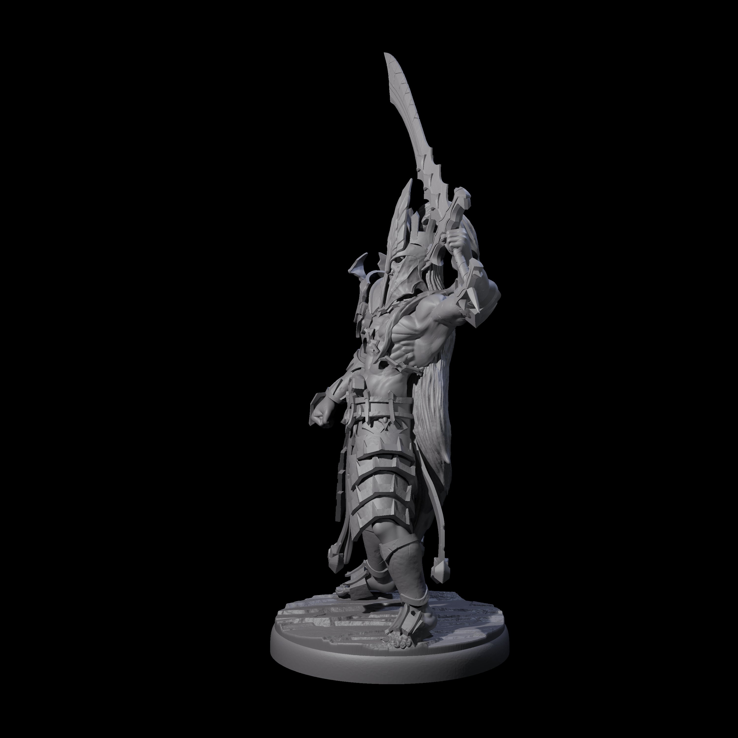 Deadly Dark Elf Marauder Champion Miniature for Dungeons and Dragons, Pathfinder or other TTRPGs