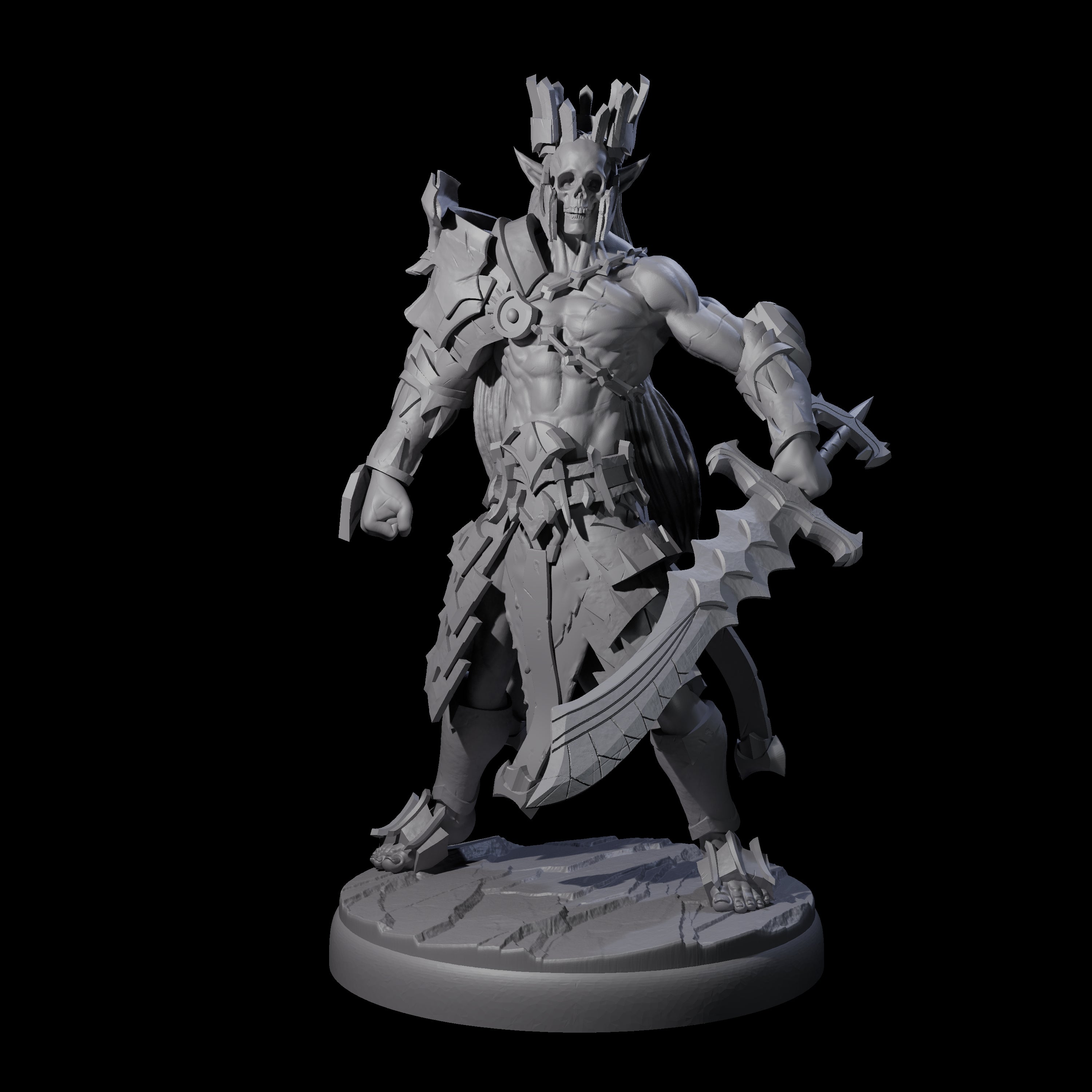 Deadly Dark Elf Marauder Company Miniature for Dungeons and Dragons, Pathfinder or other TTRPGs