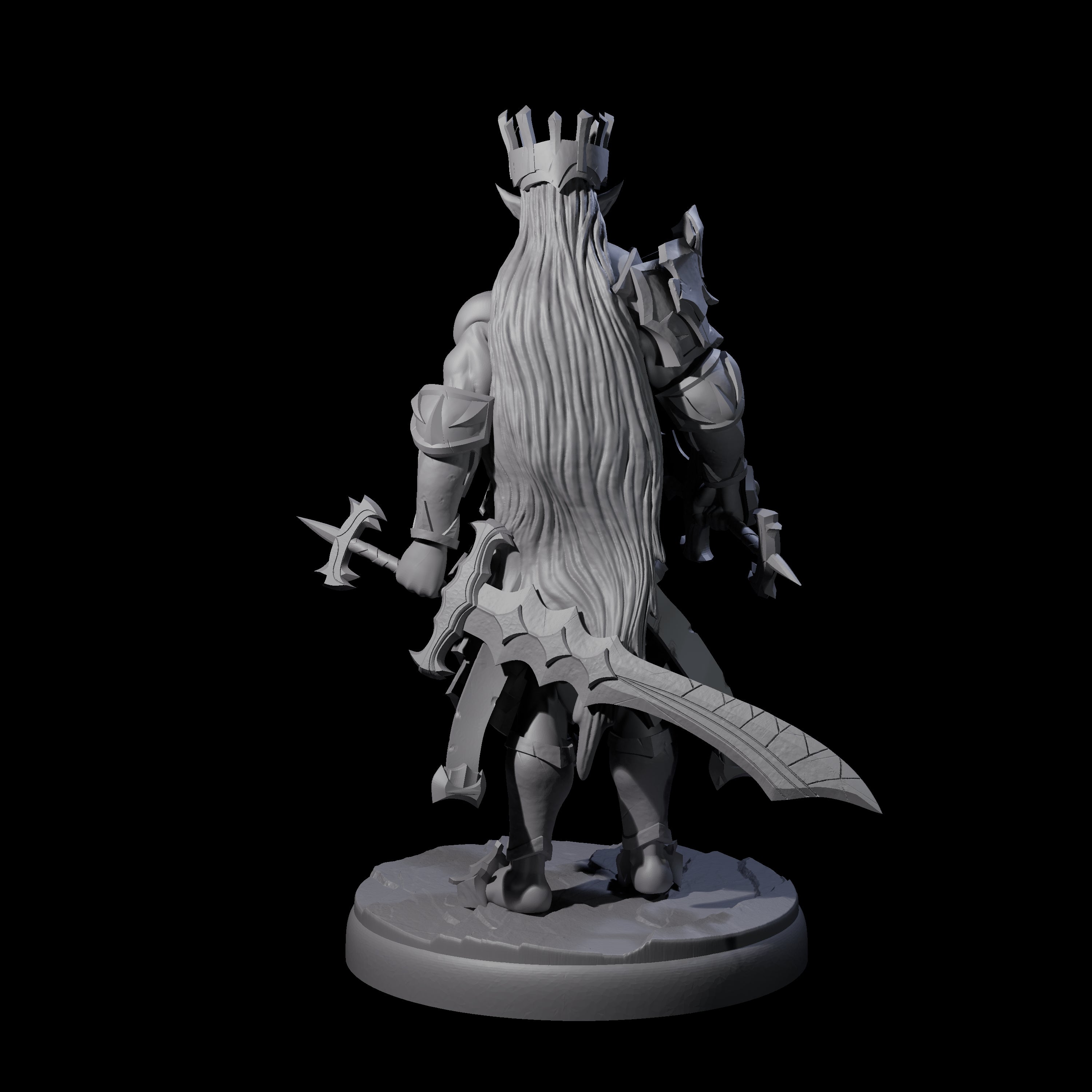 Deadly Dark Elf Marauder D Miniature for Dungeons and Dragons, Pathfinder or other TTRPGs