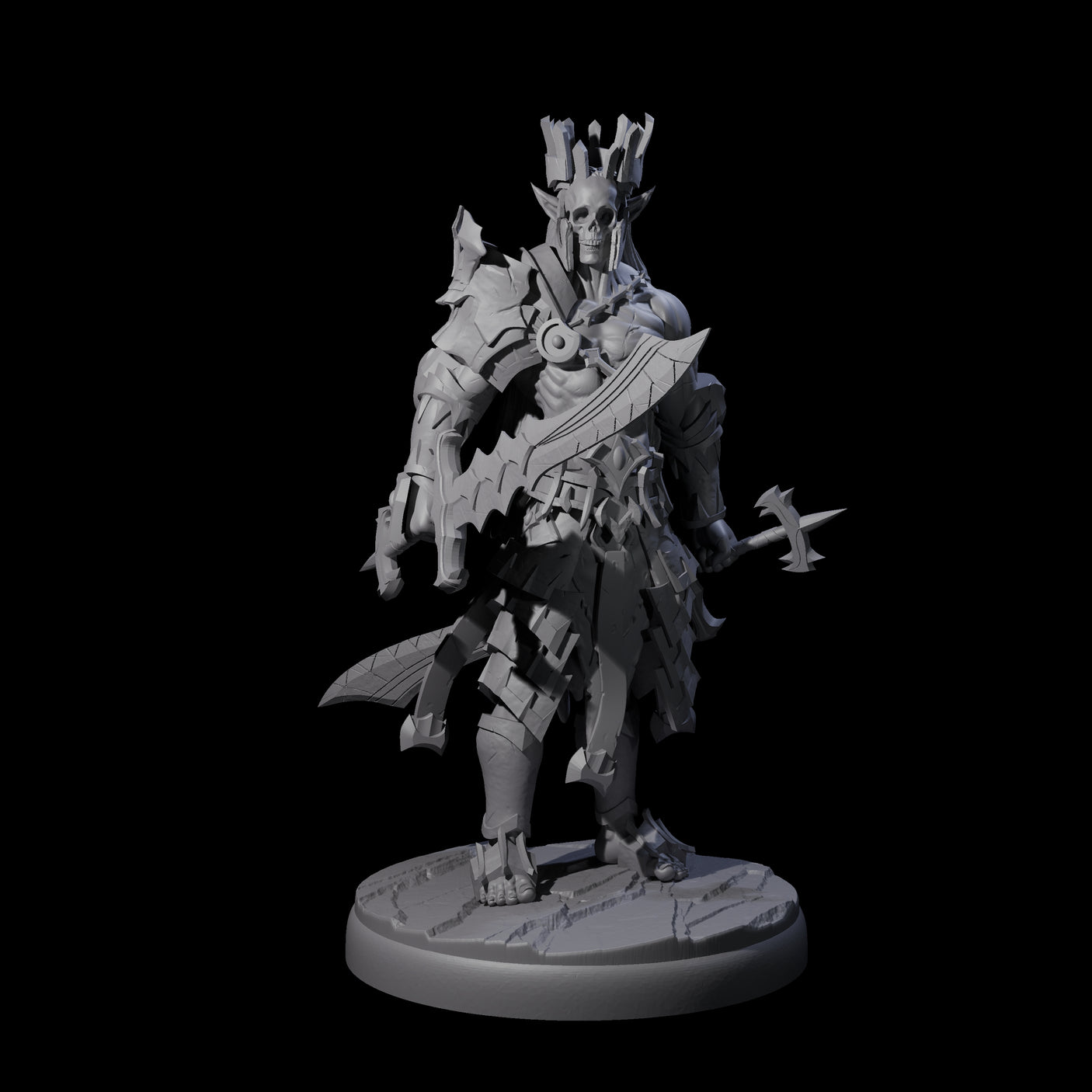 Deadly Dark Elf Marauder D Miniature for Dungeons and Dragons, Pathfinder or other TTRPGs